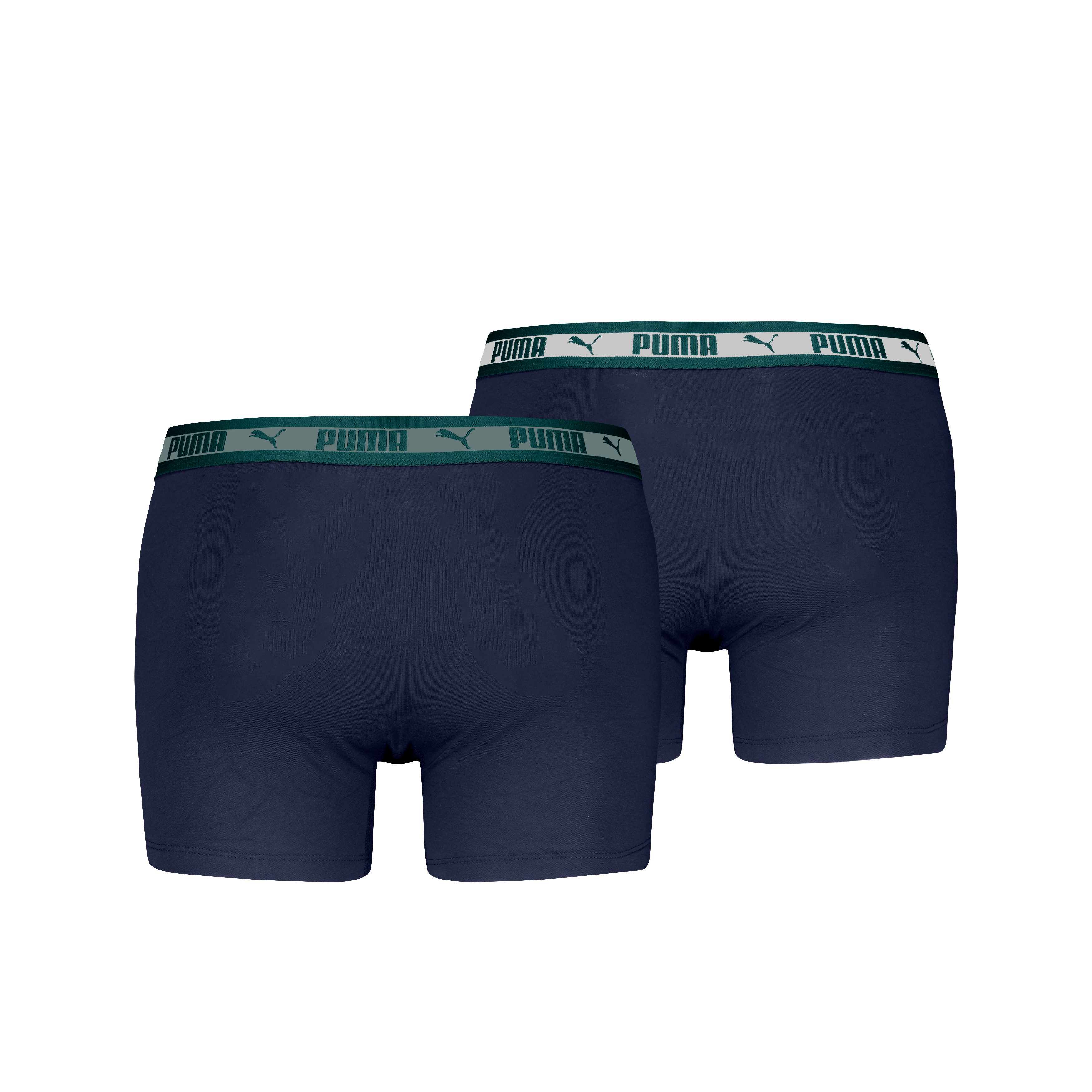 PUMA Boxershorts PUMA MEN CHROMATIC WAISTBAND BOXERS 2P (2er Pack) elastischer Logobund, ohne Eingriff