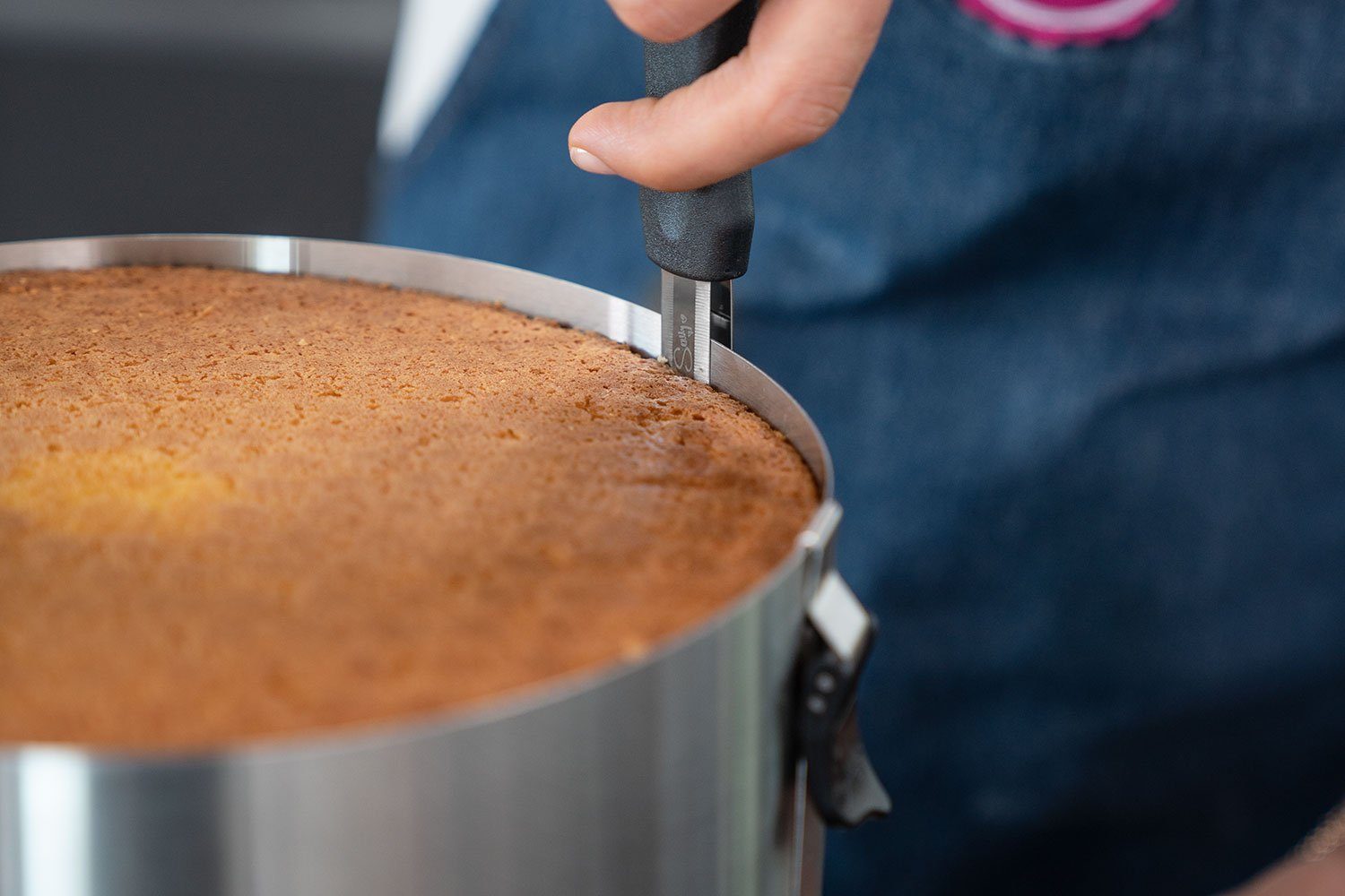 Sallys Tortenmesser schwarz präzises Backformmesser- Vielseitiges Für von Schneiden Kuchen