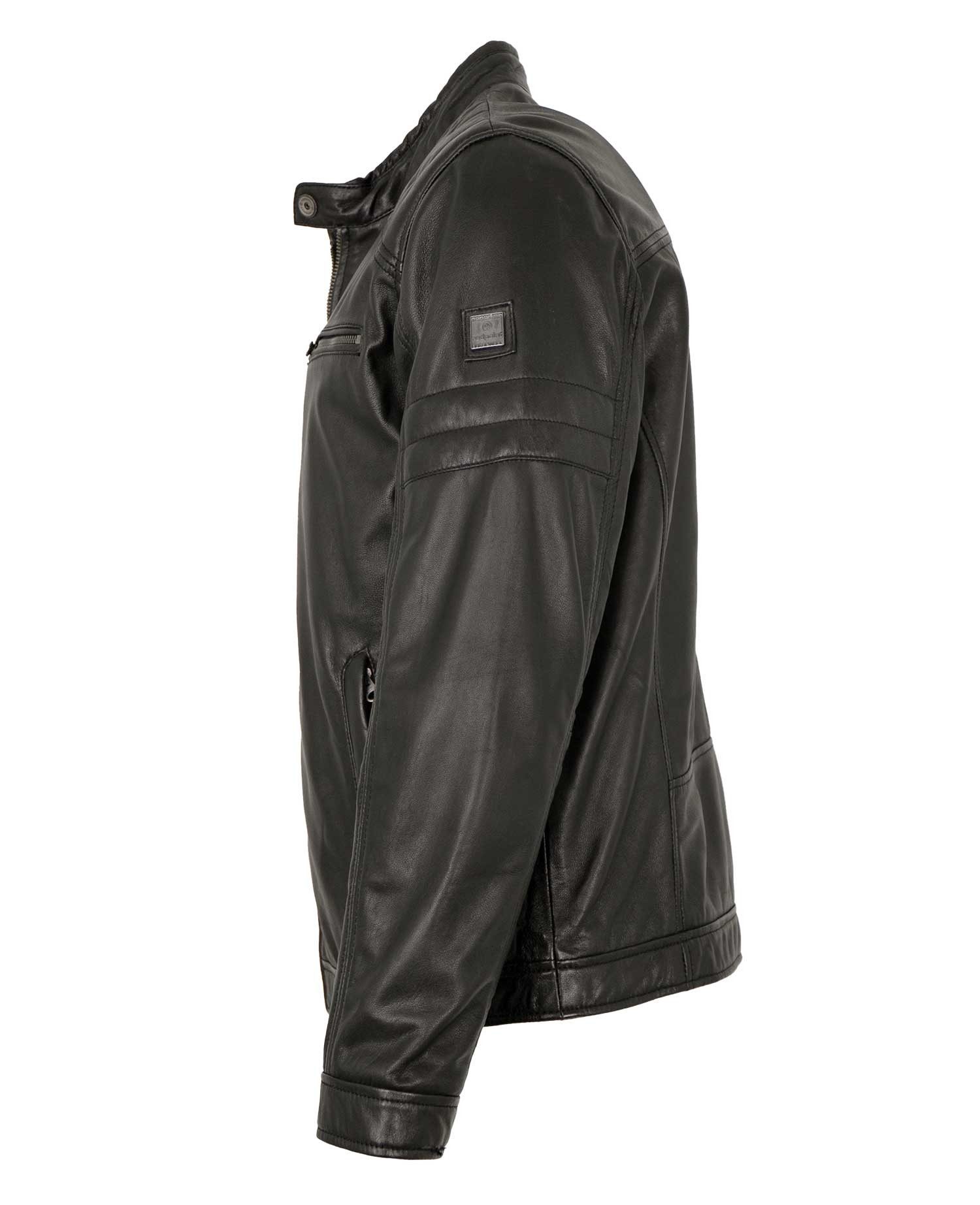 Redpoint Lederjacke Barry Redpoint - Herren Lederjacke Lammnappa schwarz
