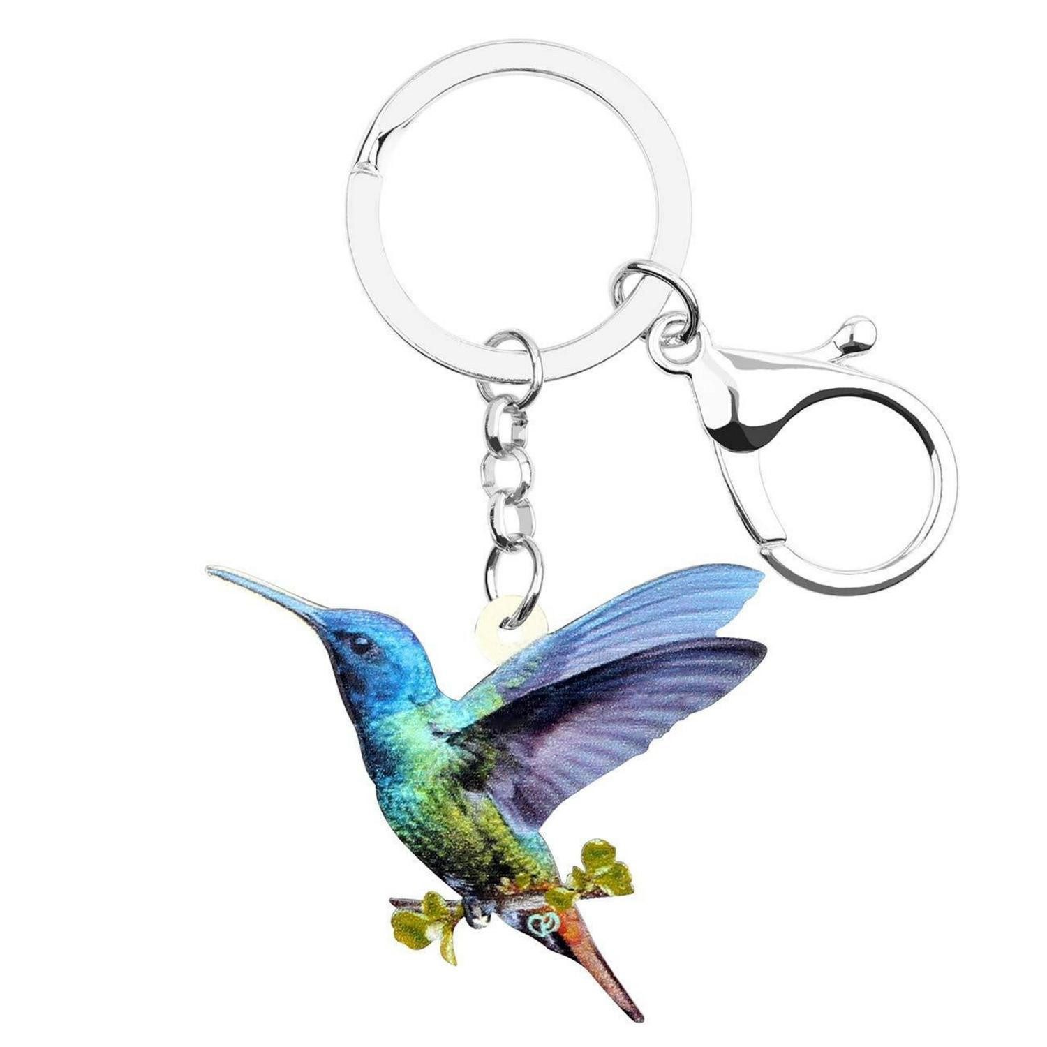 LuxusKollektion Schlüsselanhänger Schlüsselanhänger Kolibri Acryl Grün