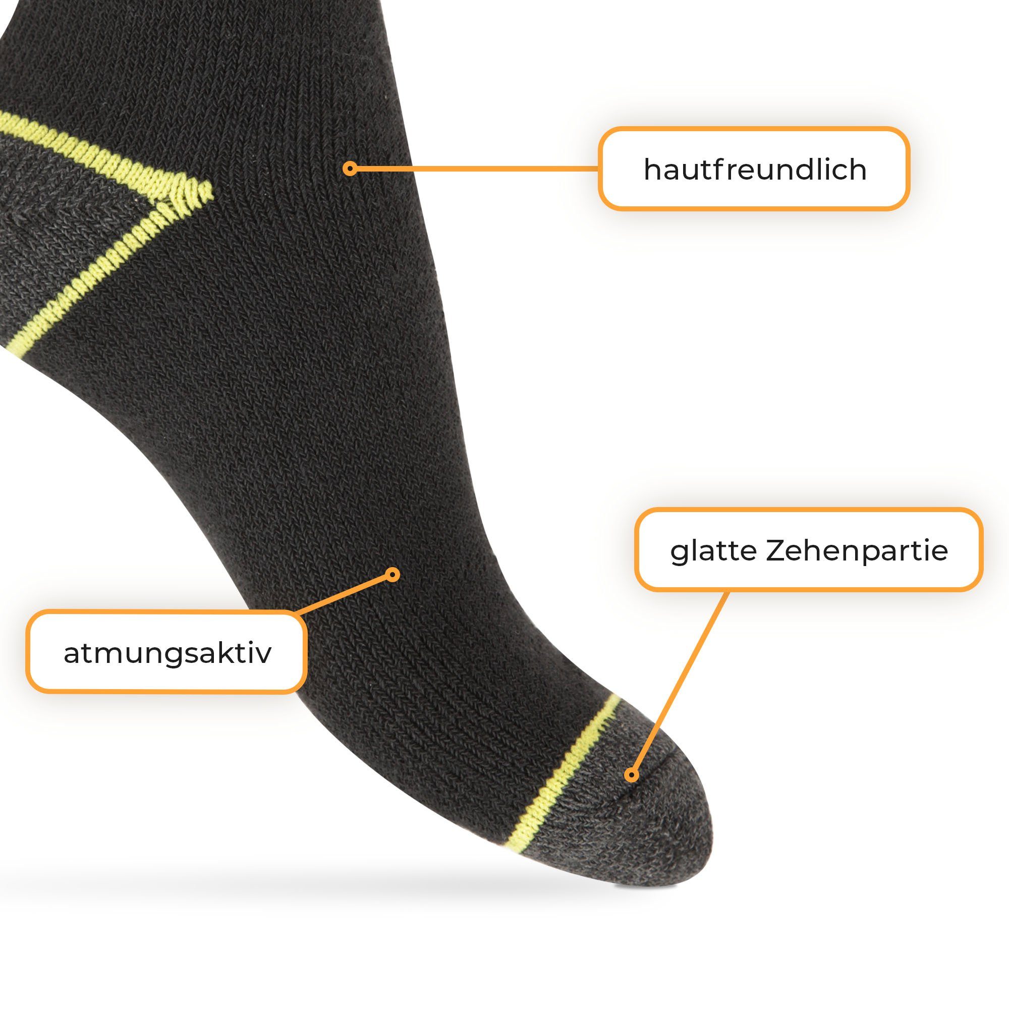 hemmy Fashion Arbeitssocken WORK Socken (5-20 Paar) (5-Paar) Herren Arbeits- und Outdoorsocken, Funktionssocken