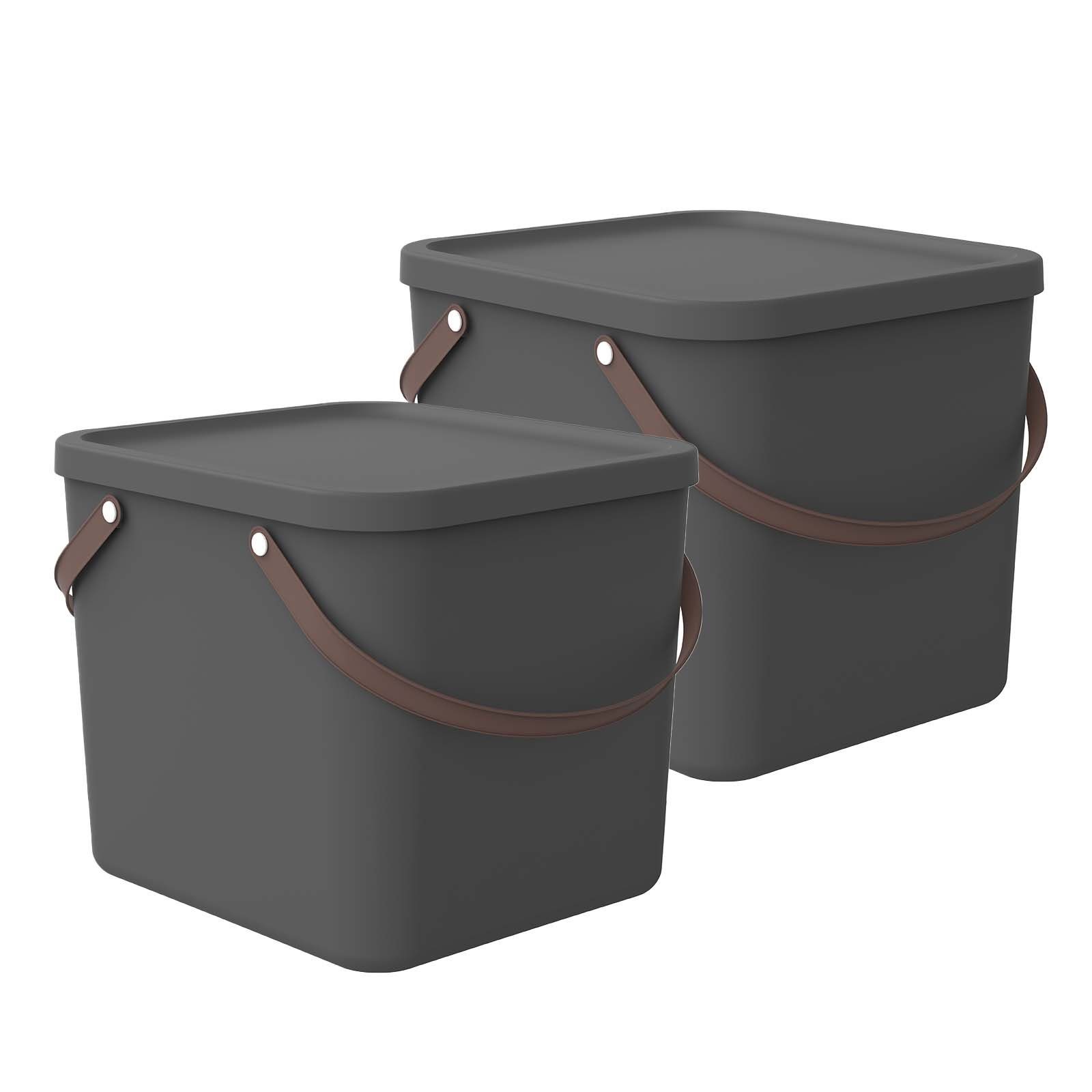 ROTHO Aufbewahrungsbox 2er-Set Aufbewahrungsbox 40l mit günstig online kaufen