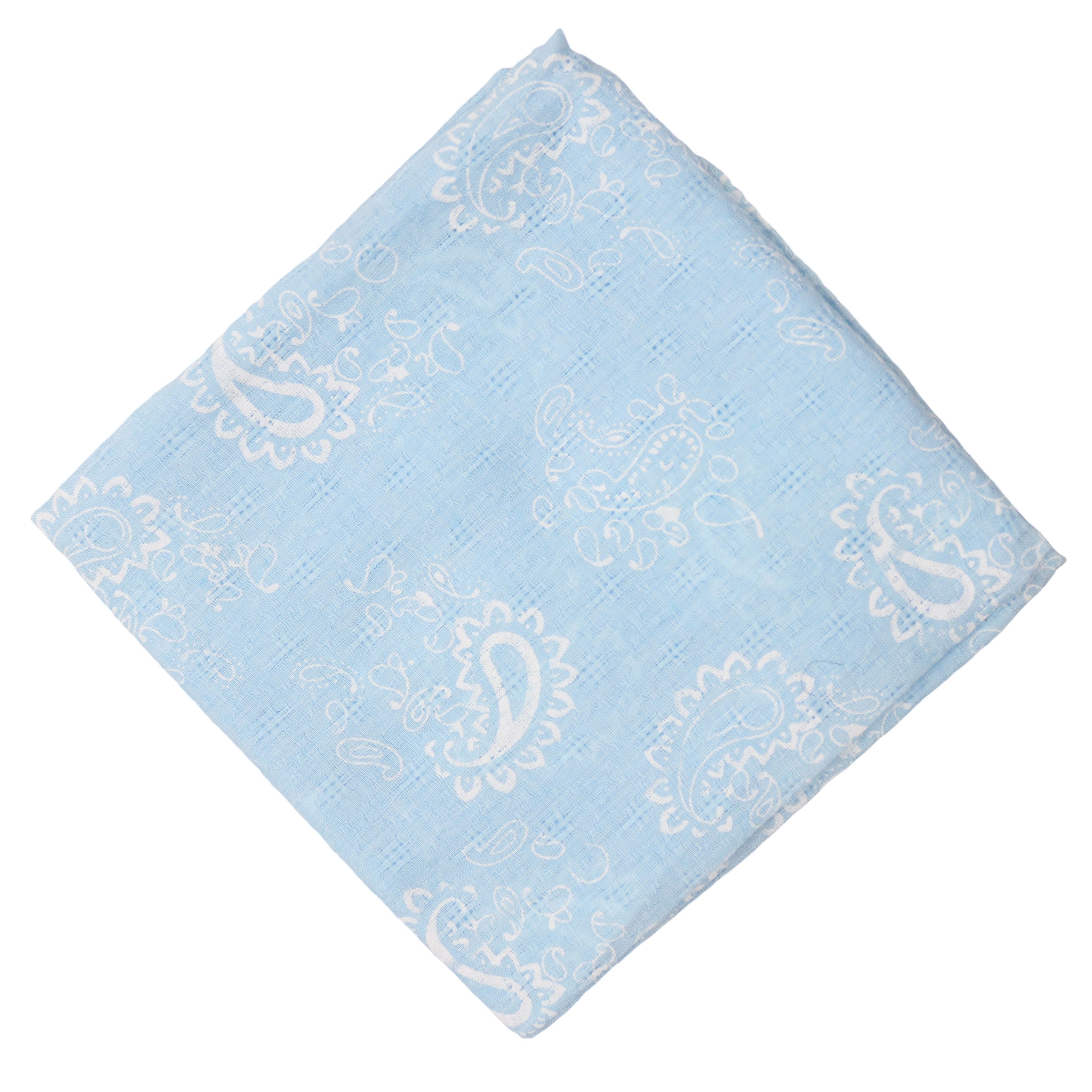 MIRROSI Nickituch ierecktuch ca. 60 × 60 cm, wunderschönes Paisley-Muster, Damen Halstuch ideal für Frühling, Sommer oder Herbst