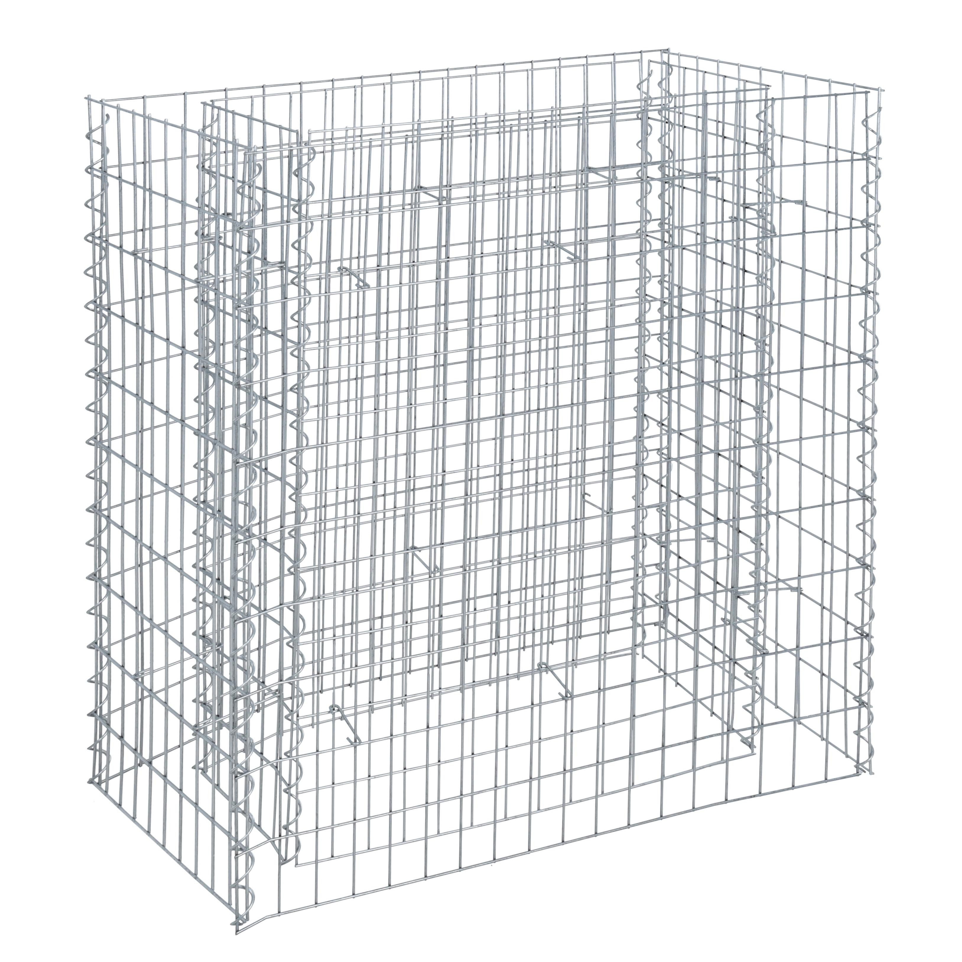 ESTEXO Gabionenzaun Gabionenhochbeet Hochbeet Gabione 90x50x100 cm Pflanzkorb Drahtgitte