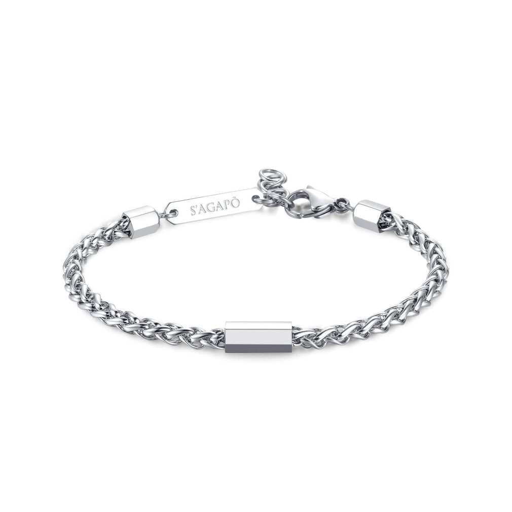 s'agapo Armband Modern steel bracelet Ripple SRP15