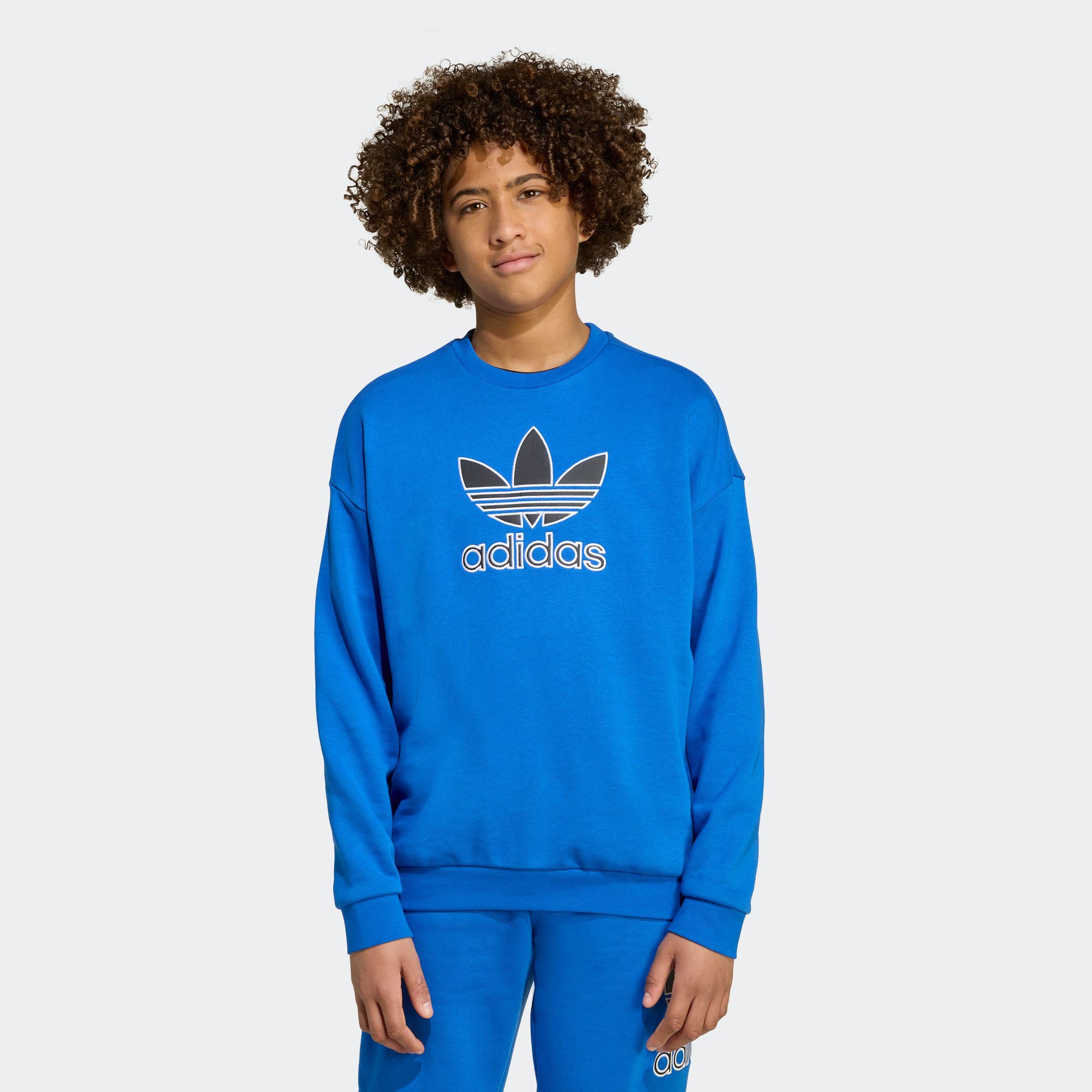 adidas Originals Sweatshirt TREFOIL KIDS sportlicher Stil, lockerer Schnitt, aus Baumwollmischung