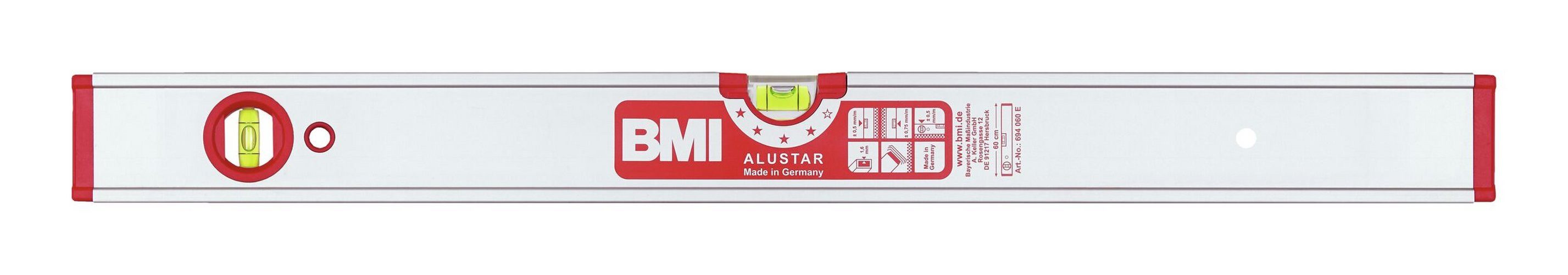 BMI Wasserwaage, LM ALUSTAR eloxiert