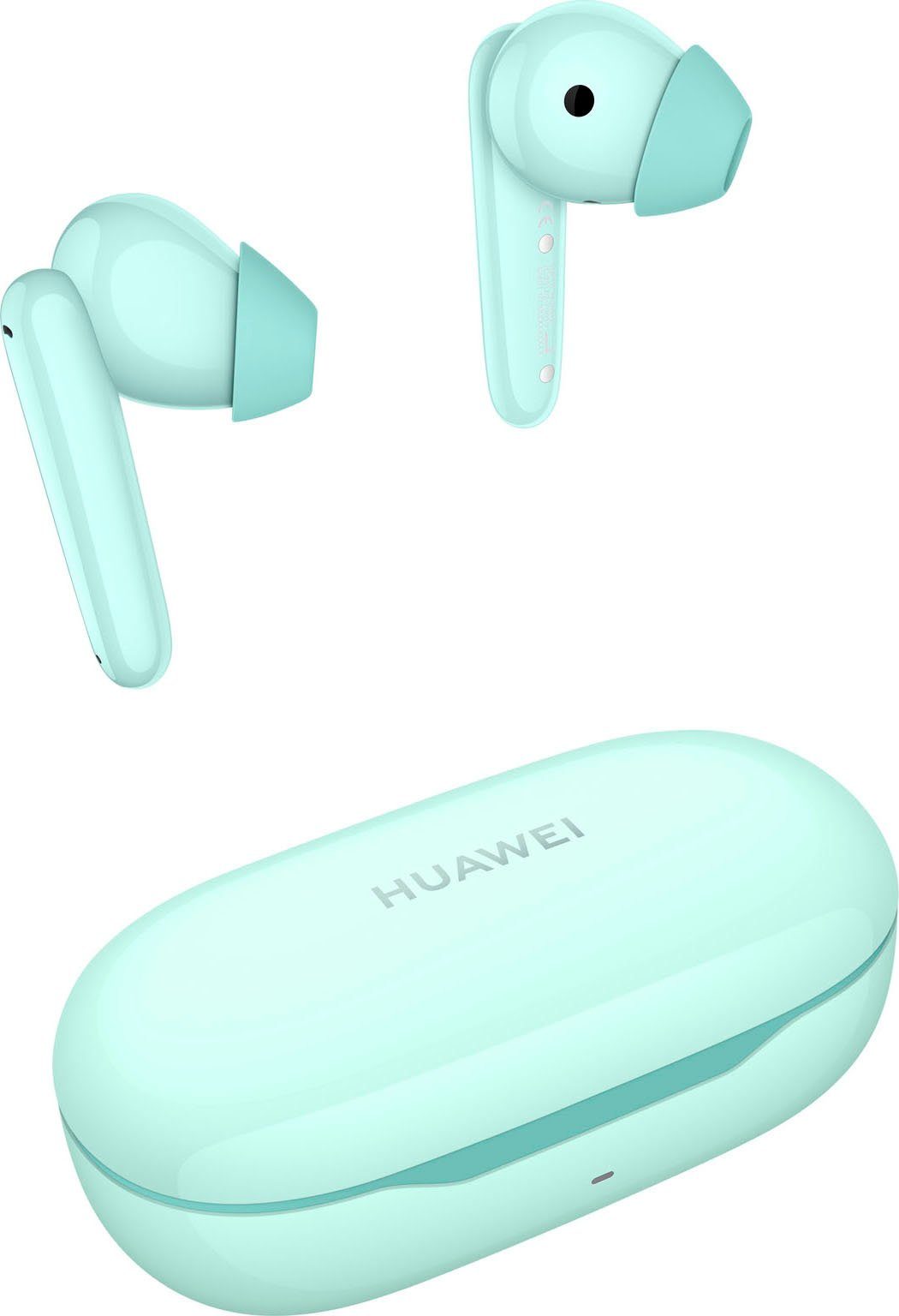 Geräuschunterdrückung Lange Kristallklarer SE Huawei Mikrofonen FreeBuds zwei wireless In-Ear-Kopfhörer Sound, (Premium-Design, mit und Beamforming-Technologie Akkulaufzeit),