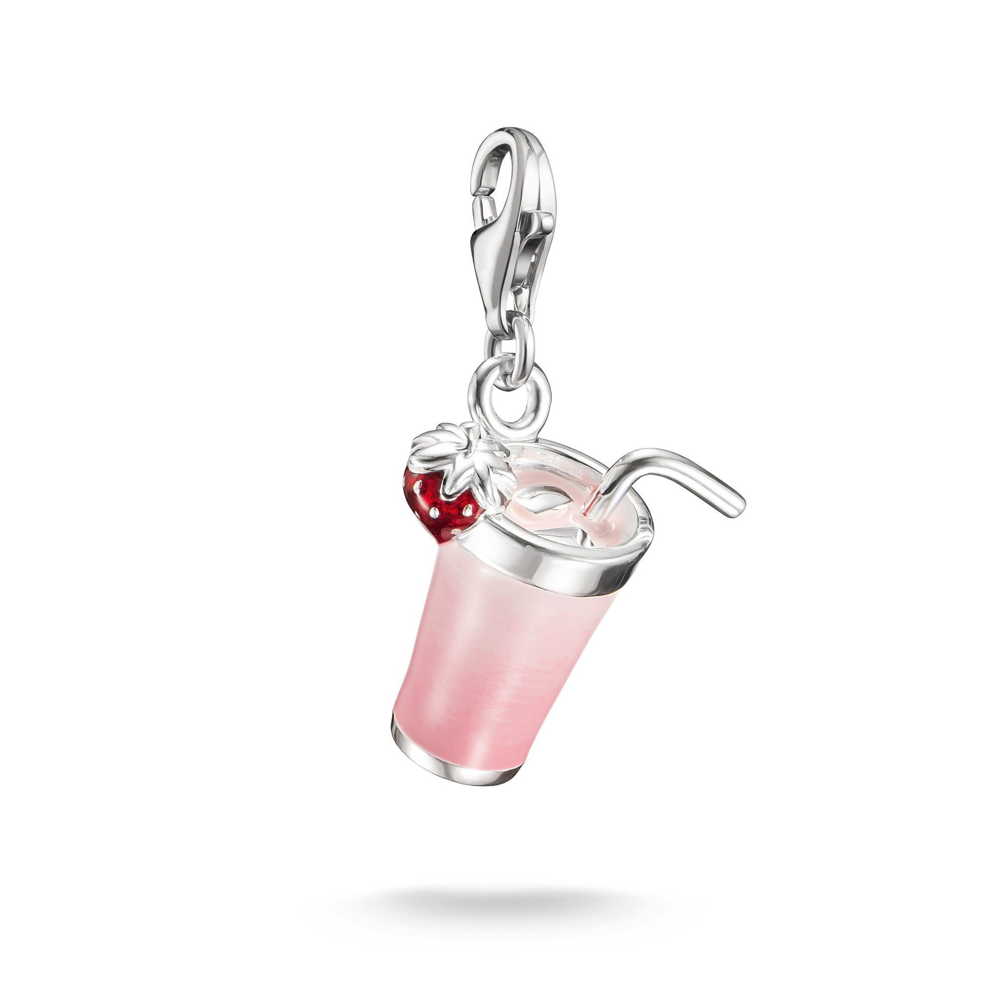 THOMAS SABO Charm-Einhänger Charm Pink Matcha - Original, Emaille