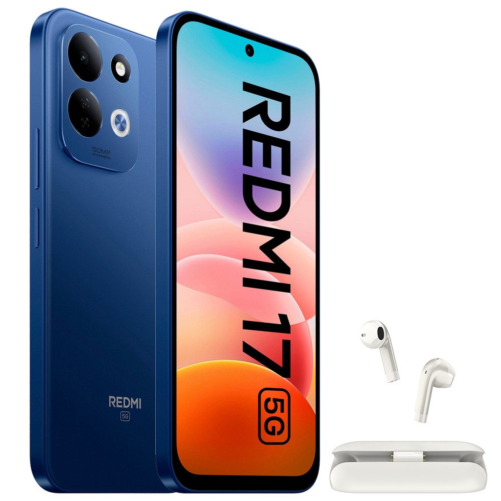 Xiaomi Redmi 17 5G 4+256GB Smartphone & Bluetooth Kopfhörer Handy (50 MP Kamera)