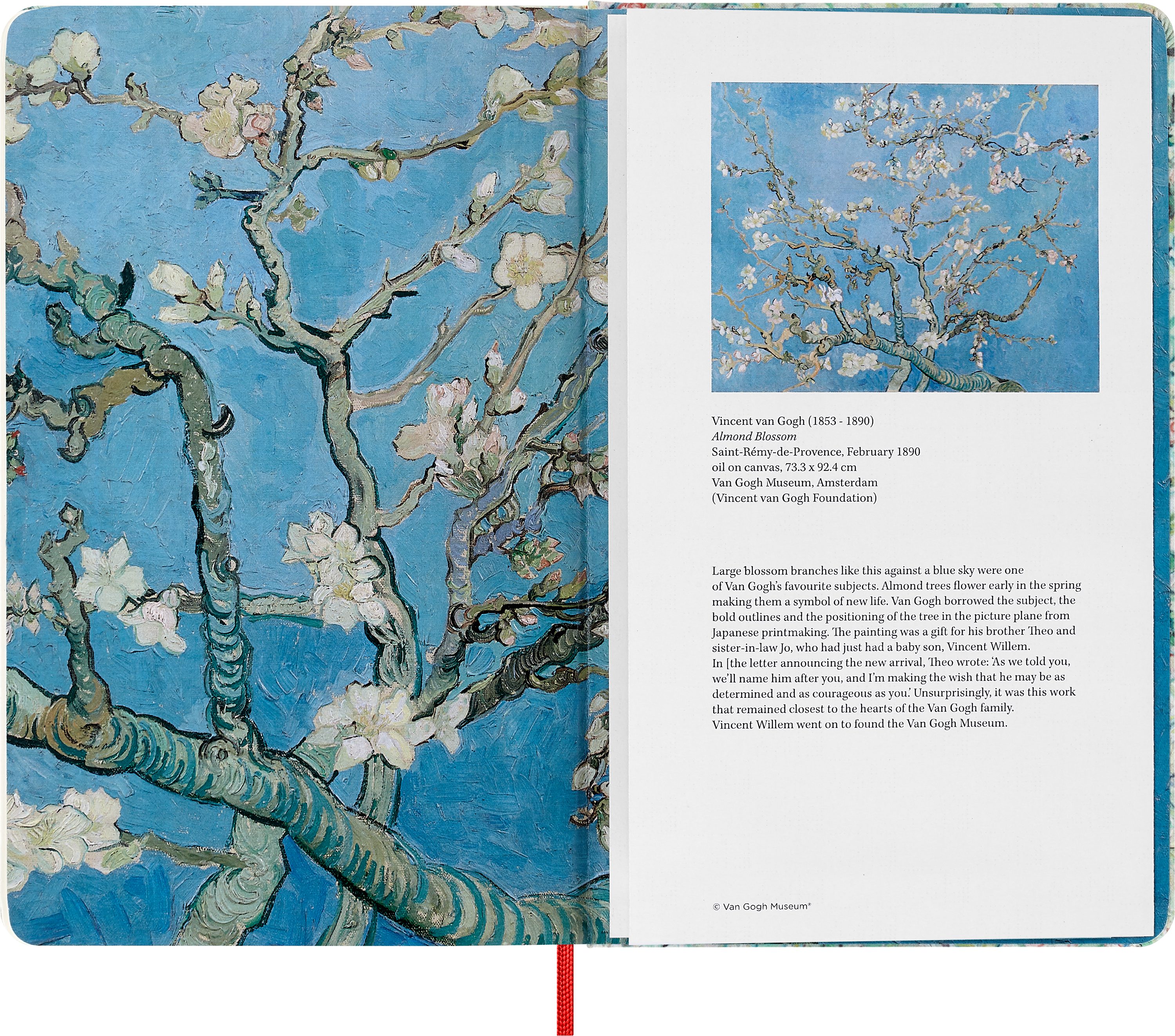 MOLESKINE Einband Skizzenbuch, blanko, 165g-Papier, A5, Gogh, Fester Van