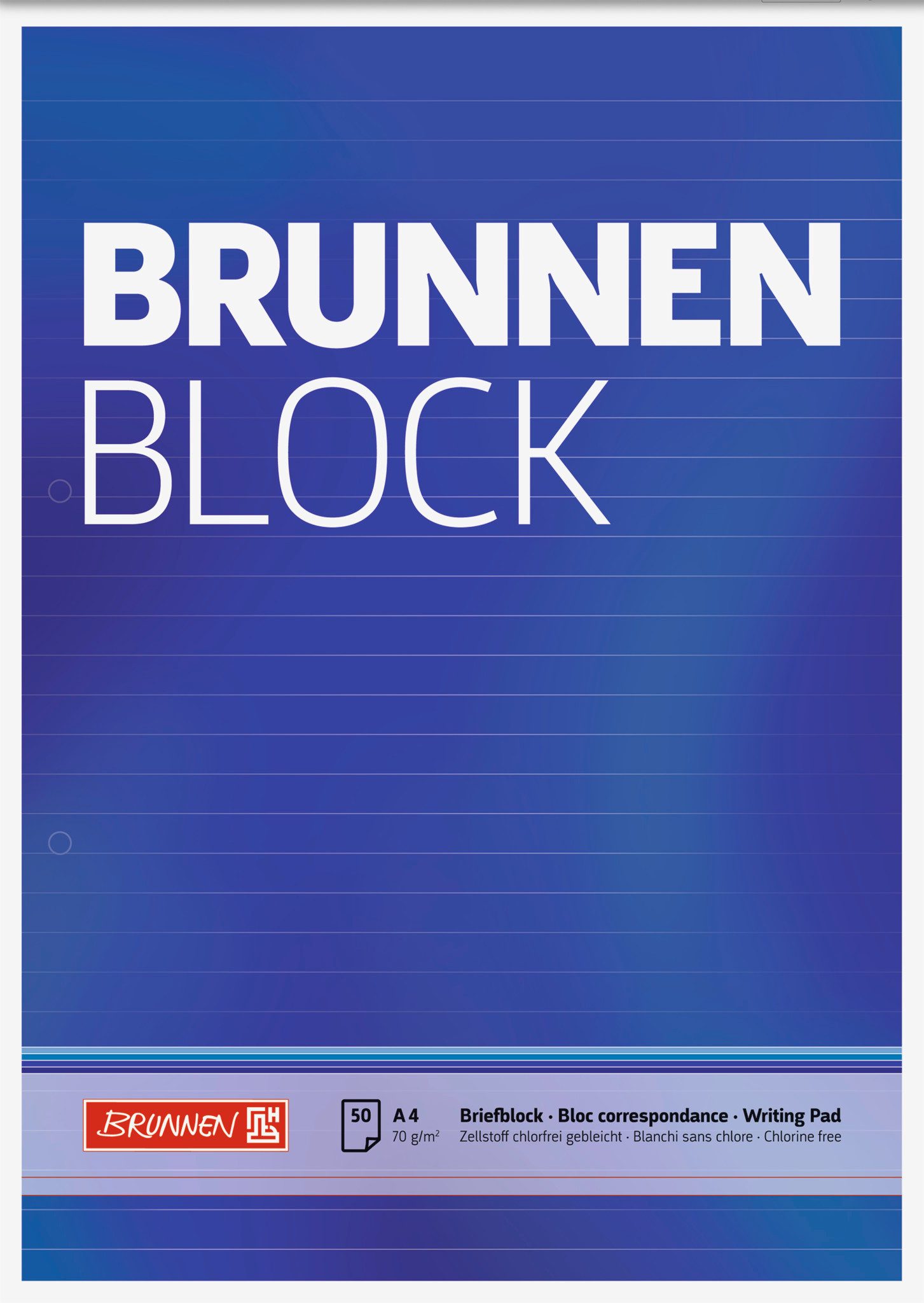 BRUNNEN Collegeblock BRUNNEN 1052757 Block "BRUNNEN-Block" A4 liniert