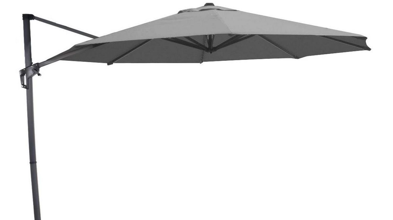 Lesli Living Sonnenschirm Lesli Living Ampelschirm "Virgo" Grey ø 3,5 m