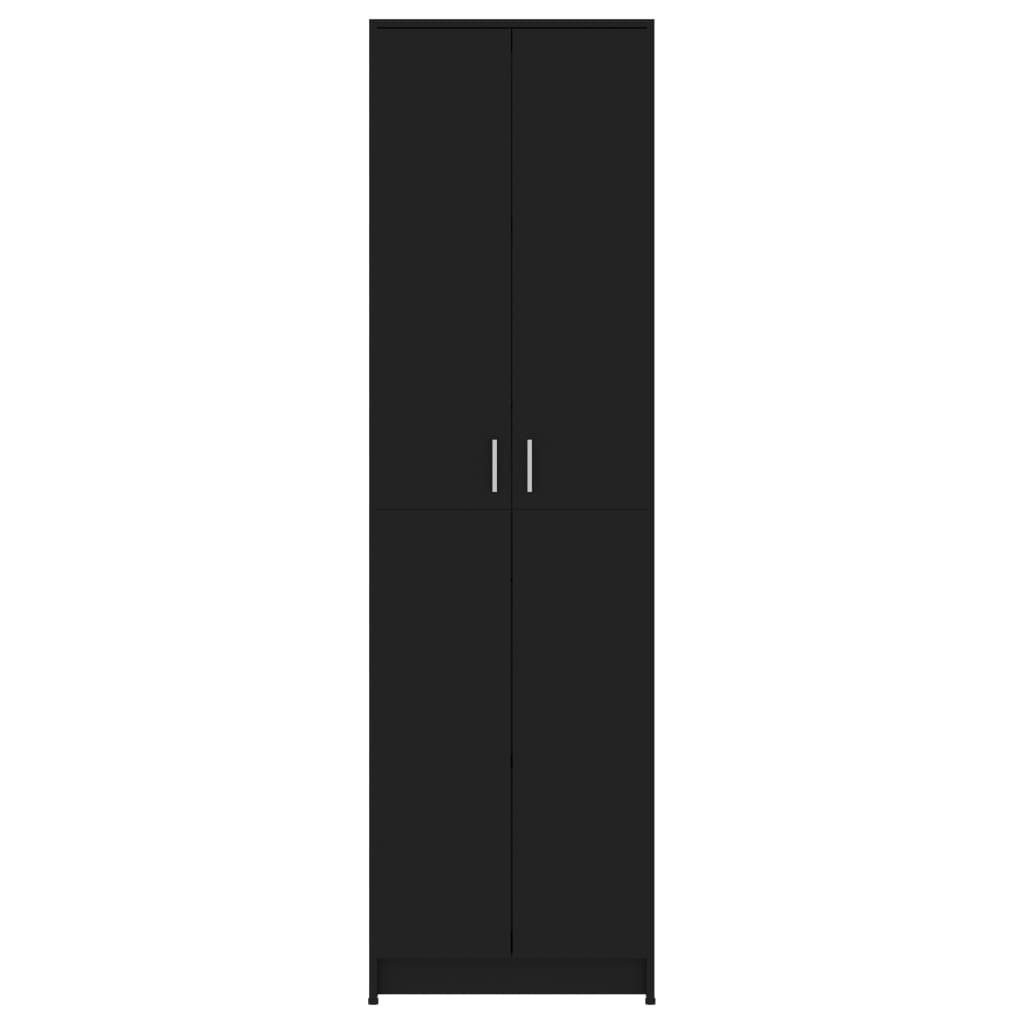 25x55x189 (LxBxH: 3002978 Hochschrank mit Schwarz cm) Türen möbelando 2 in