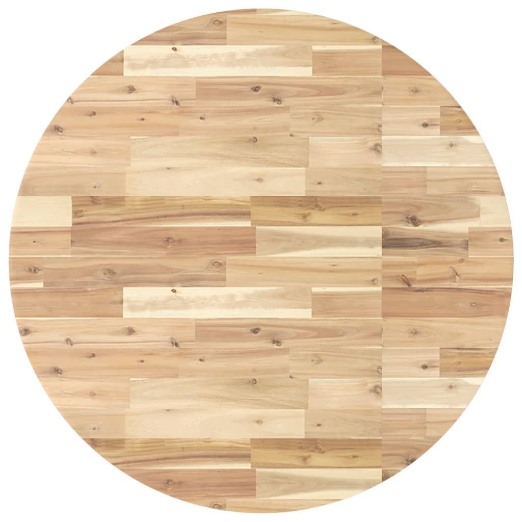 vidaXL Tischplatte Tischplatte Rund Ø90x4 cm Massivholz (1 St)