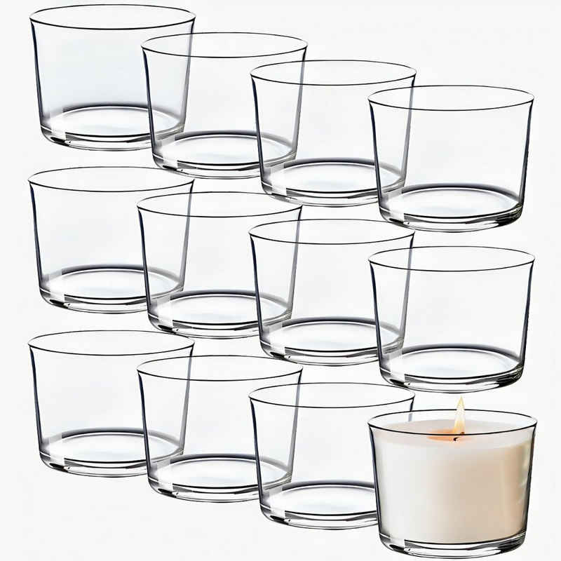 Konzept 11 Tischkerzenhalter Kerzengläser 150ml Klar 82x58mm Kerzengießformen (Set, 12 St)