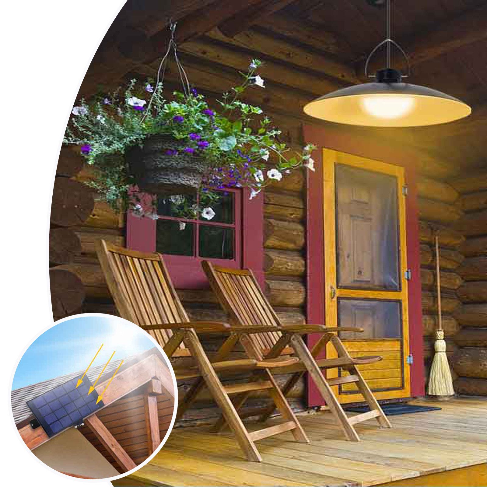 MUPOO LED Solarleuchte Solar Hängelampen 1/2/3/4 günstig online kaufen