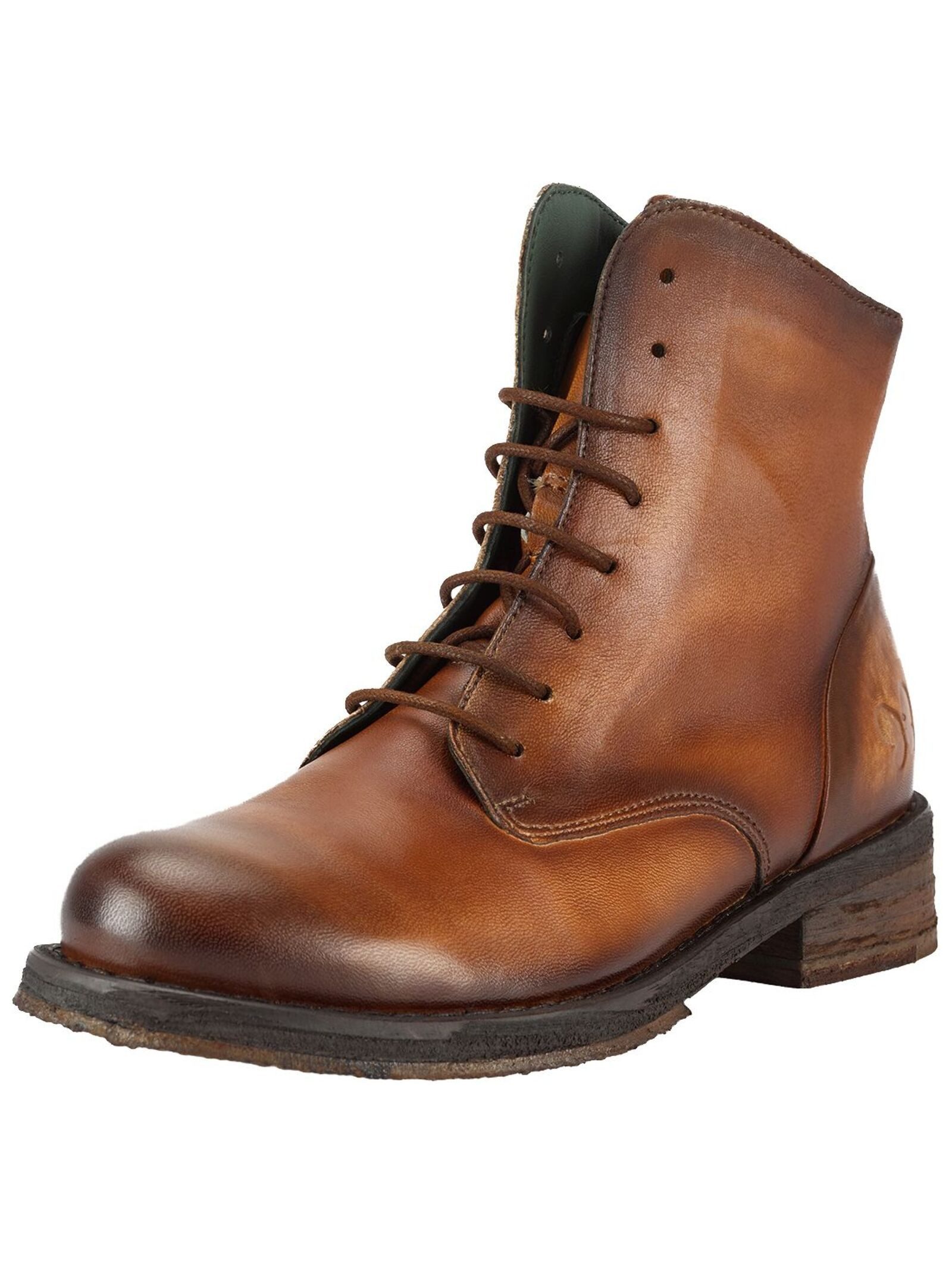 Felmini Stiefelette Leder . Schnürstiefelette