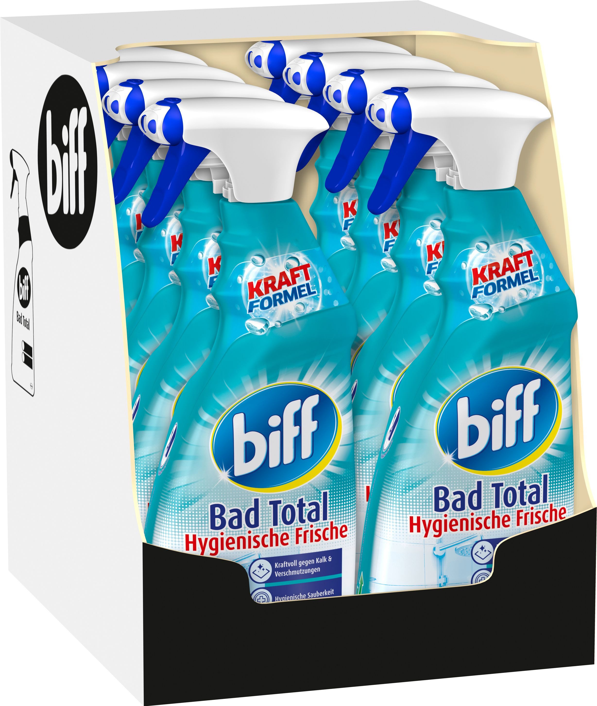 biff BIFF Bad Total Hygienische Frische 8x 750ml Badreiniger Badreiniger