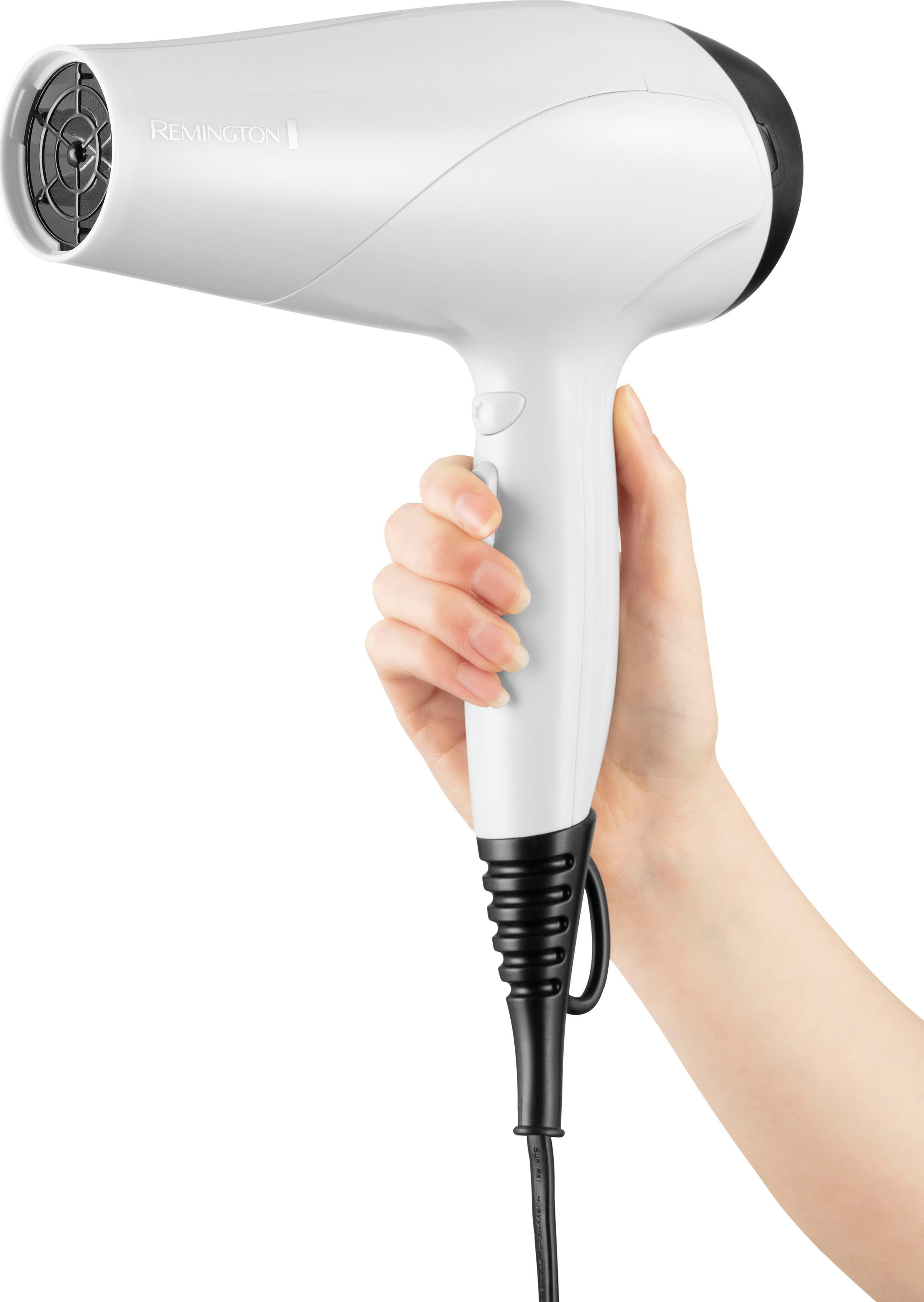 Remington Ionic-Haartrockner Ionic Dry 2200 D3194, 2200 W, für schnelles, effizientes Styling, Ionenpflege, Stylingdüse