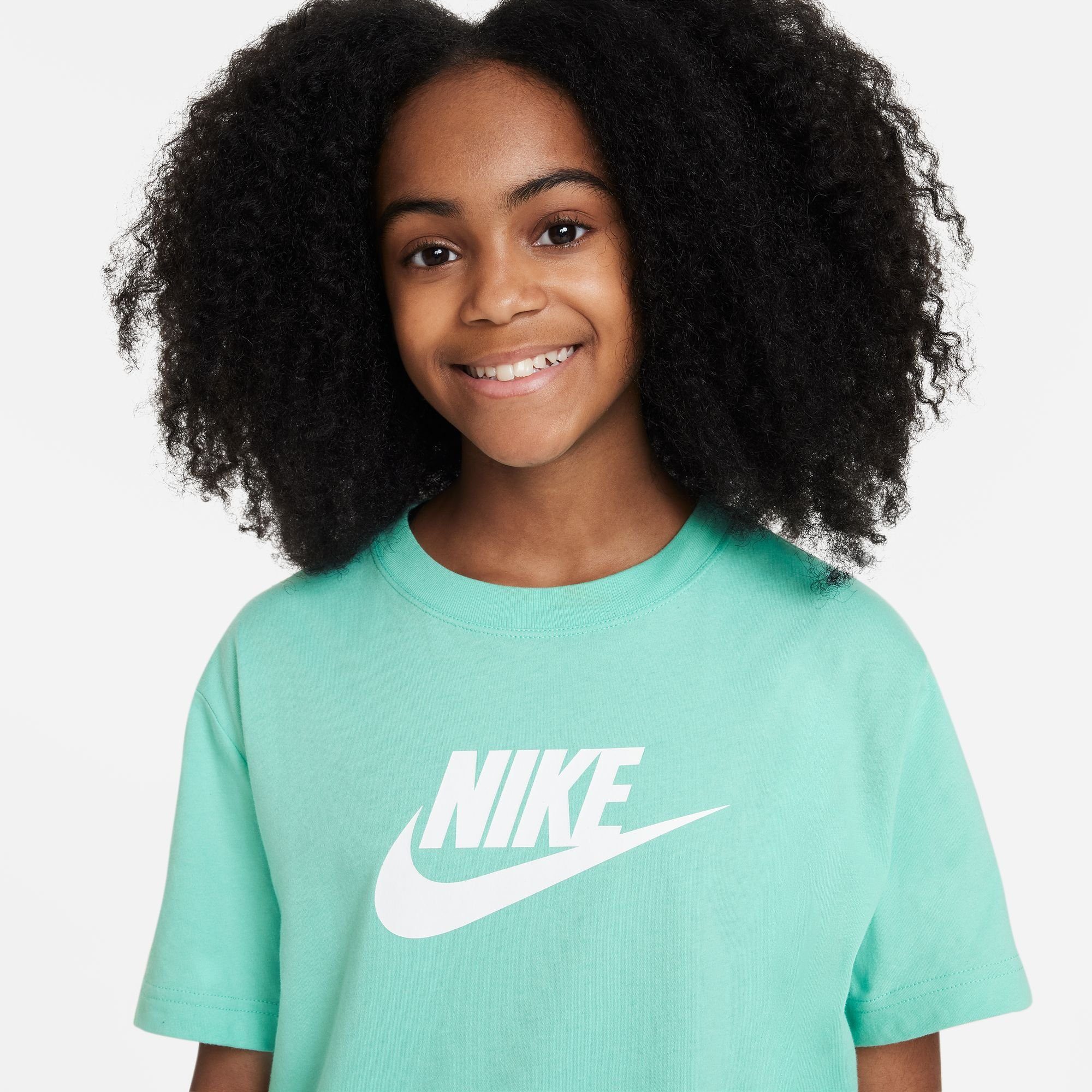 BIG T-SHIRT KIDS' Sportswear RISE (GIRLS) EMERALD Nike T-Shirt