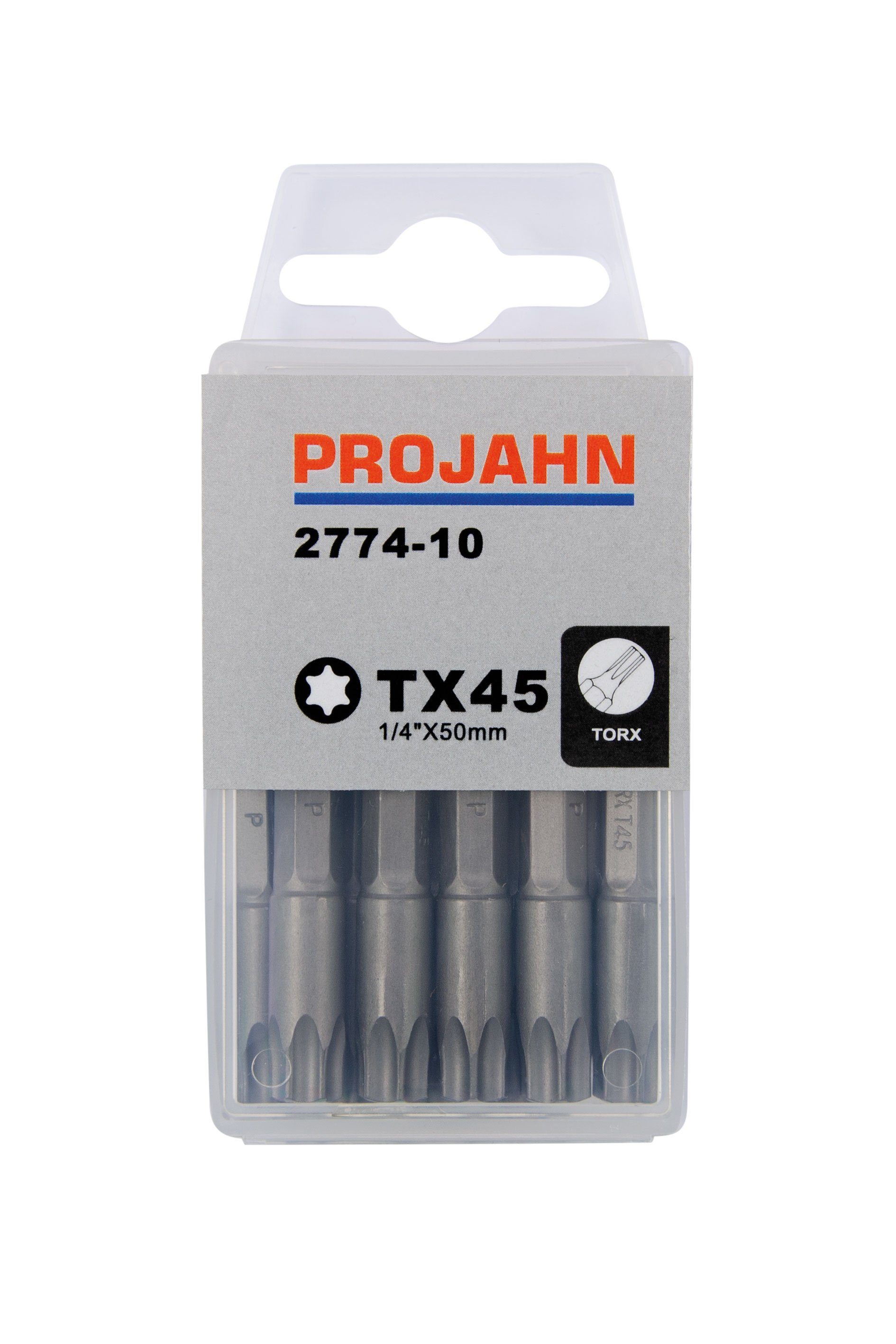 Torxschlüssel Projahn Schraubendreher-Einsätze T45 Länge 50 mm, Bits für Innen-TX