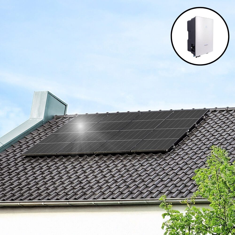 HOME DELUXE Solaranlage Komplettset 3000W, 3000 W, (inkl. 8 Solarpaneelen, Sungrow-Wechselrichter & Aluminium-Rahmen), 24/7 Live-Überwachung, Einfache App-Inbetriebnahme
