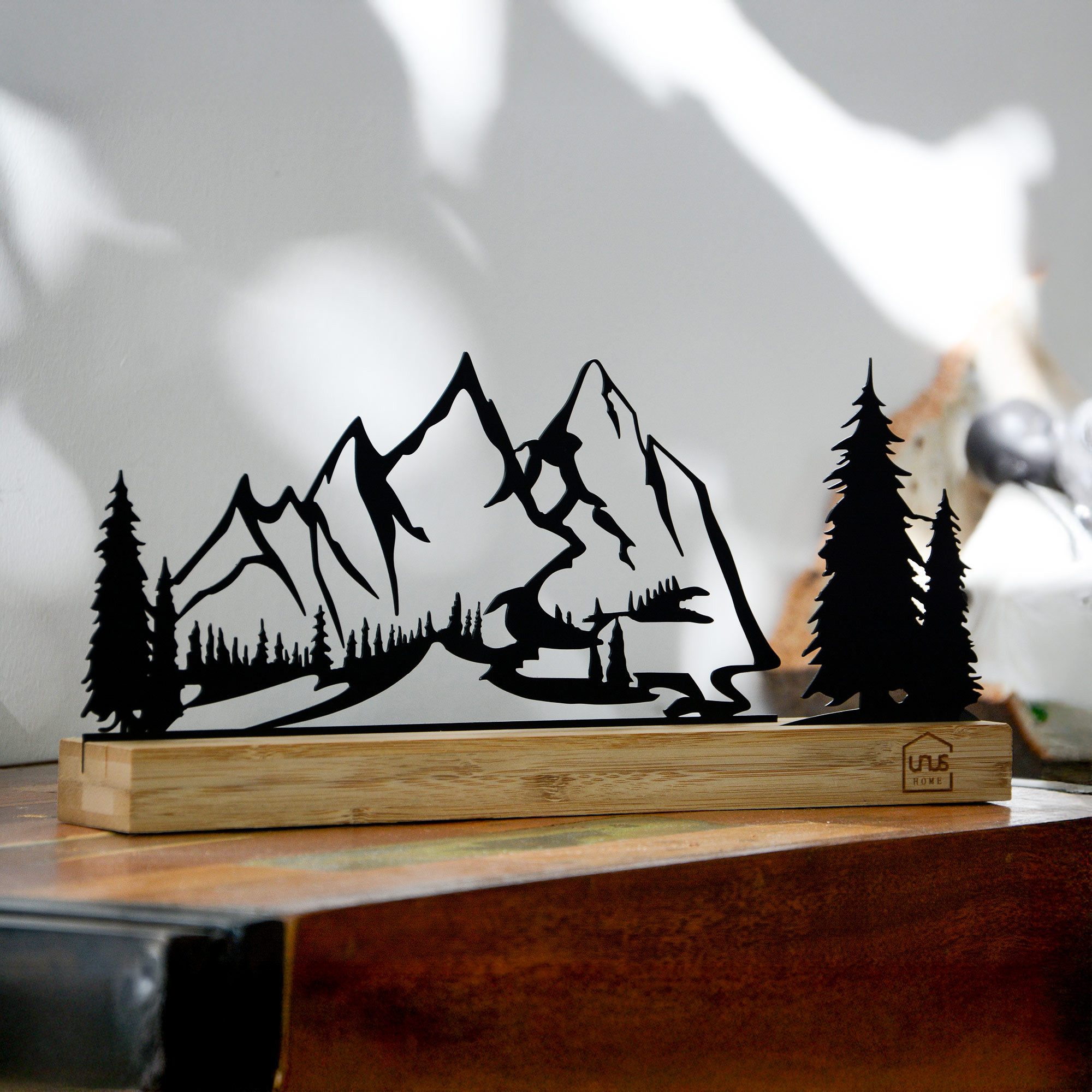 UNUS HOME Dekofigur (Aufsteller), berglandschaft metall nachhaltige dekorat günstig online kaufen