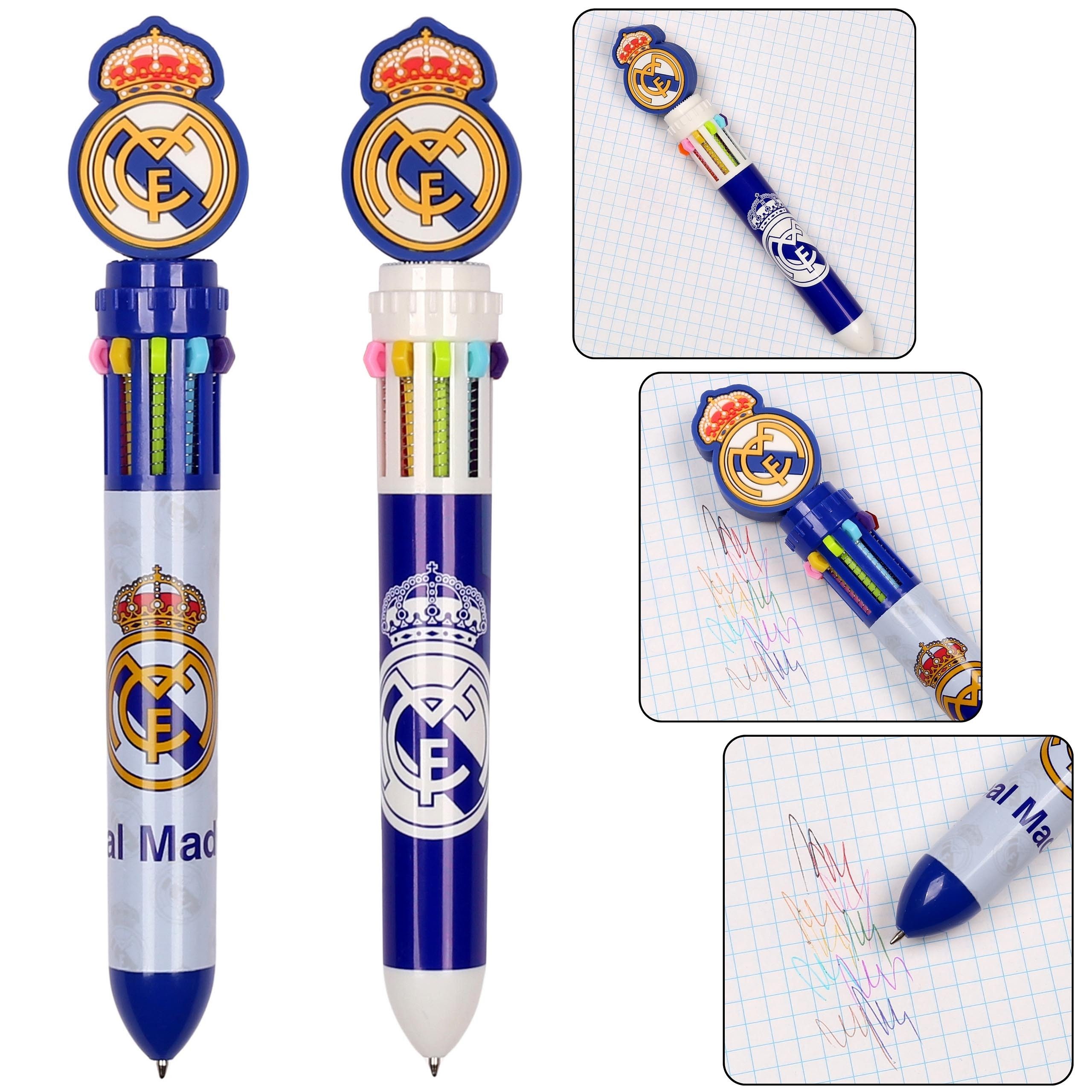 Kugelschreiber Real Madrid Mehrfarbiger Stift 10in1, automatisch, Farbe, 0,5 mm