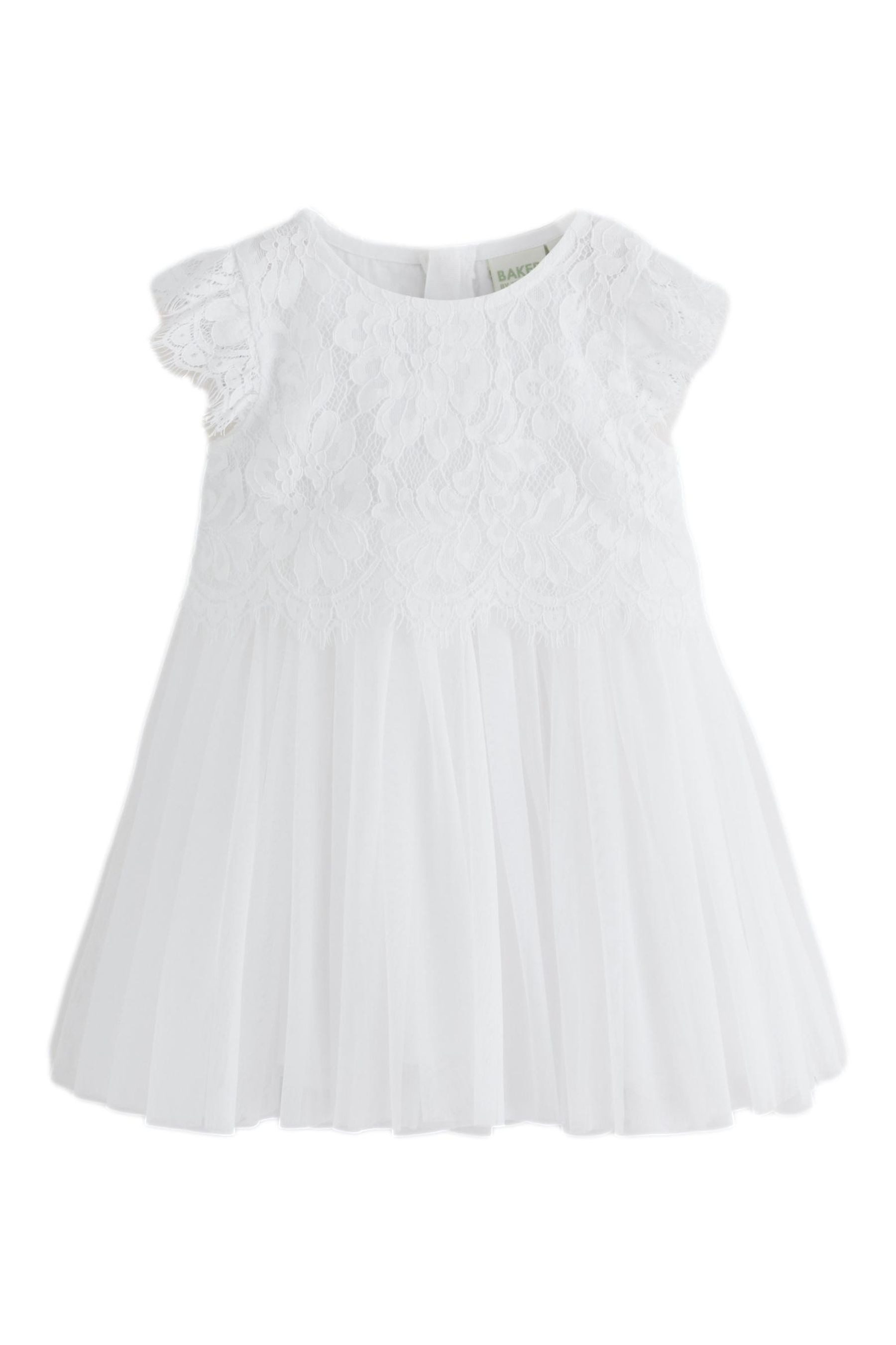 Baker by Ted Baker Tüllkleid Baker By Ted Baker Mesh-Kleid mit Spitze (1-tlg)