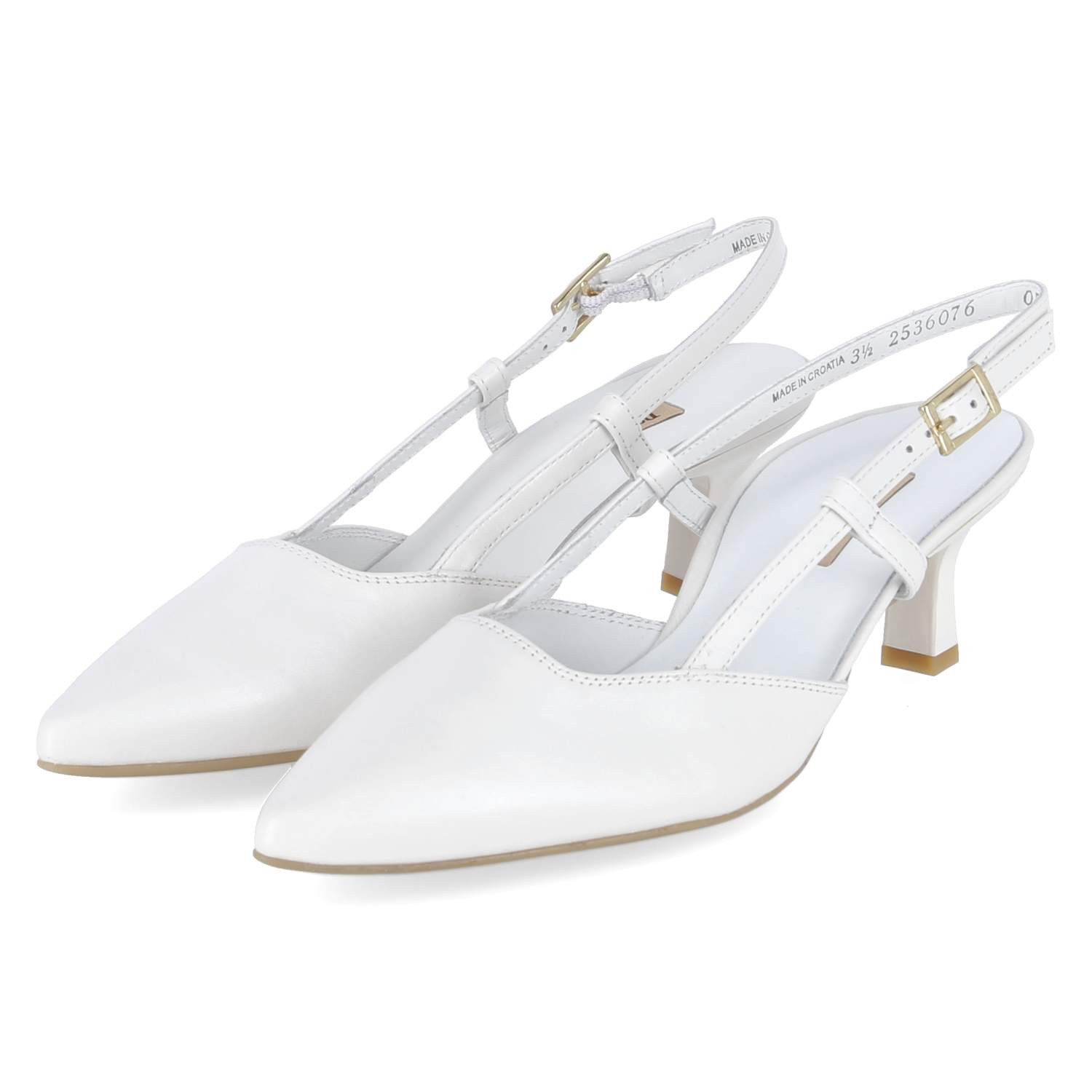 Paul Green Paul Green 7992-119 Damen Glattleder weiss Slingpumps