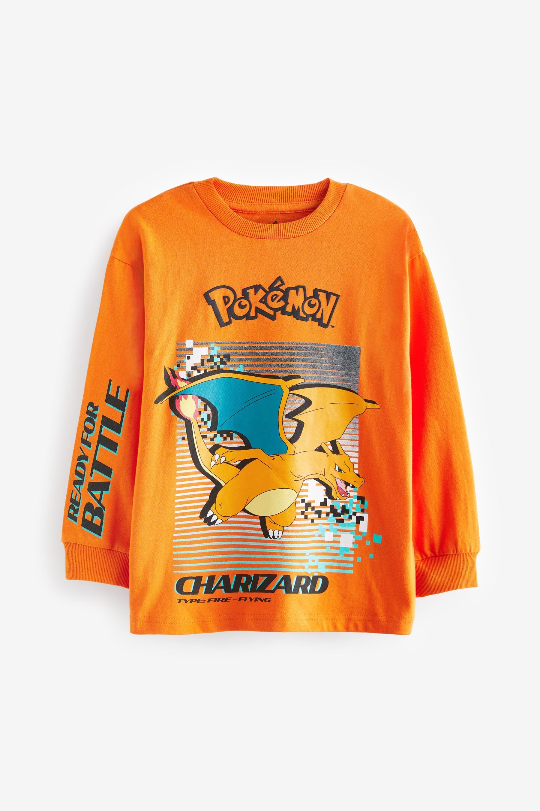 Next Langarmshirt Pokémon™ Langarmshirt (1-tlg) Orange Charizard