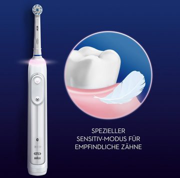 Oral-B Elektrische Zahnbürste Smart Sensitive, Aufsteckbürsten: 1 St., Speziell für Menschen mit empfindlichen Zähnen