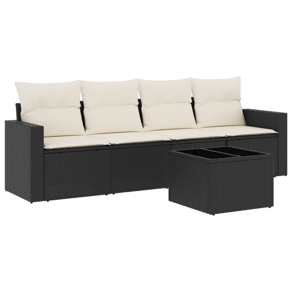 vidaXL Sofaelement 5-tlg. Garten-Sofagarnitur mit Kissen günstig online kaufen