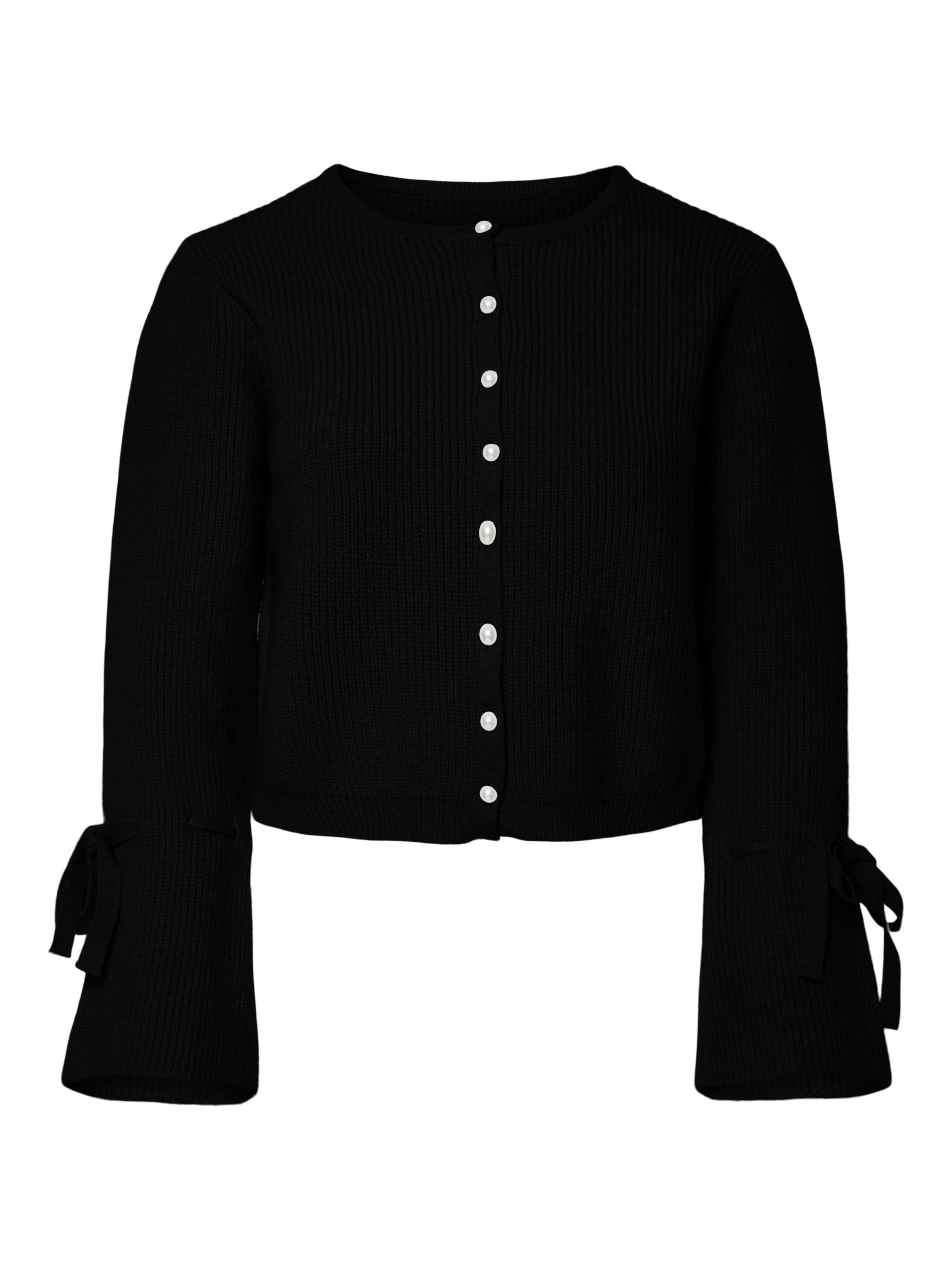 pieces Strickjacke PCRIKKE LS O-NECK KNIT CARDIGAN
