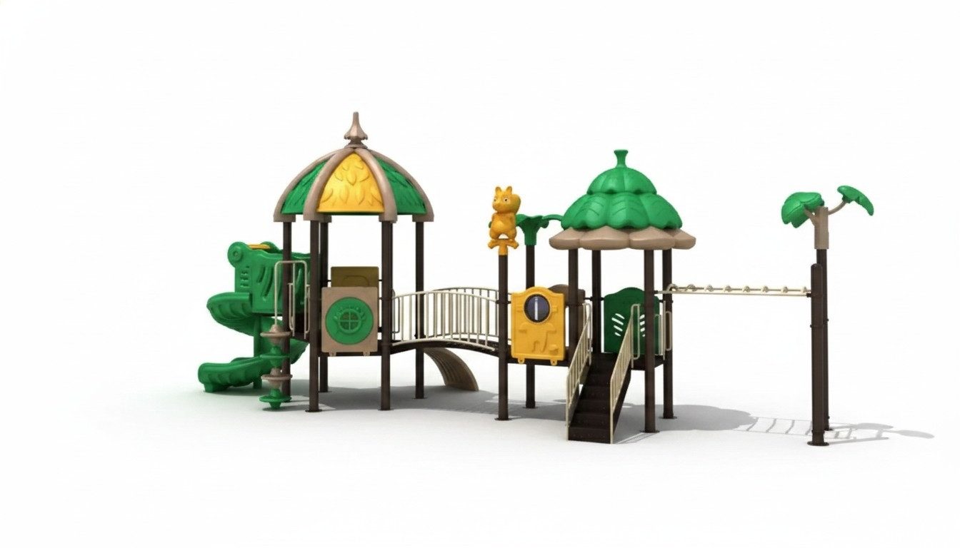 JVmoebel Spielturm Individuell gestaltbare Spielplätze aus robustem Kunststoff für Kinder, Made in Europa