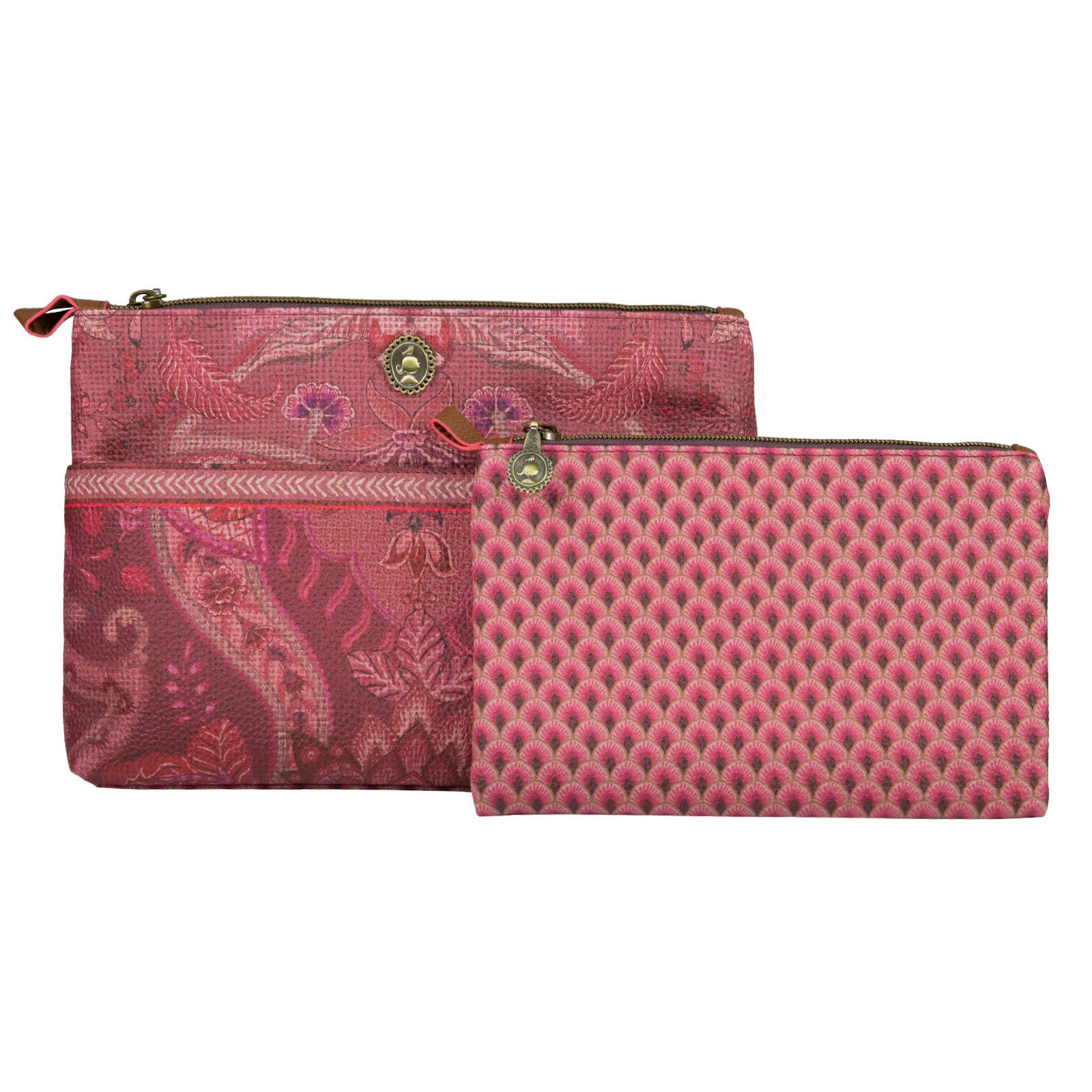 Kyoto Festival, Cosmetic Kosmetiktasche Combi Studio Bag mit PiP Extratasche dark pink kleiner