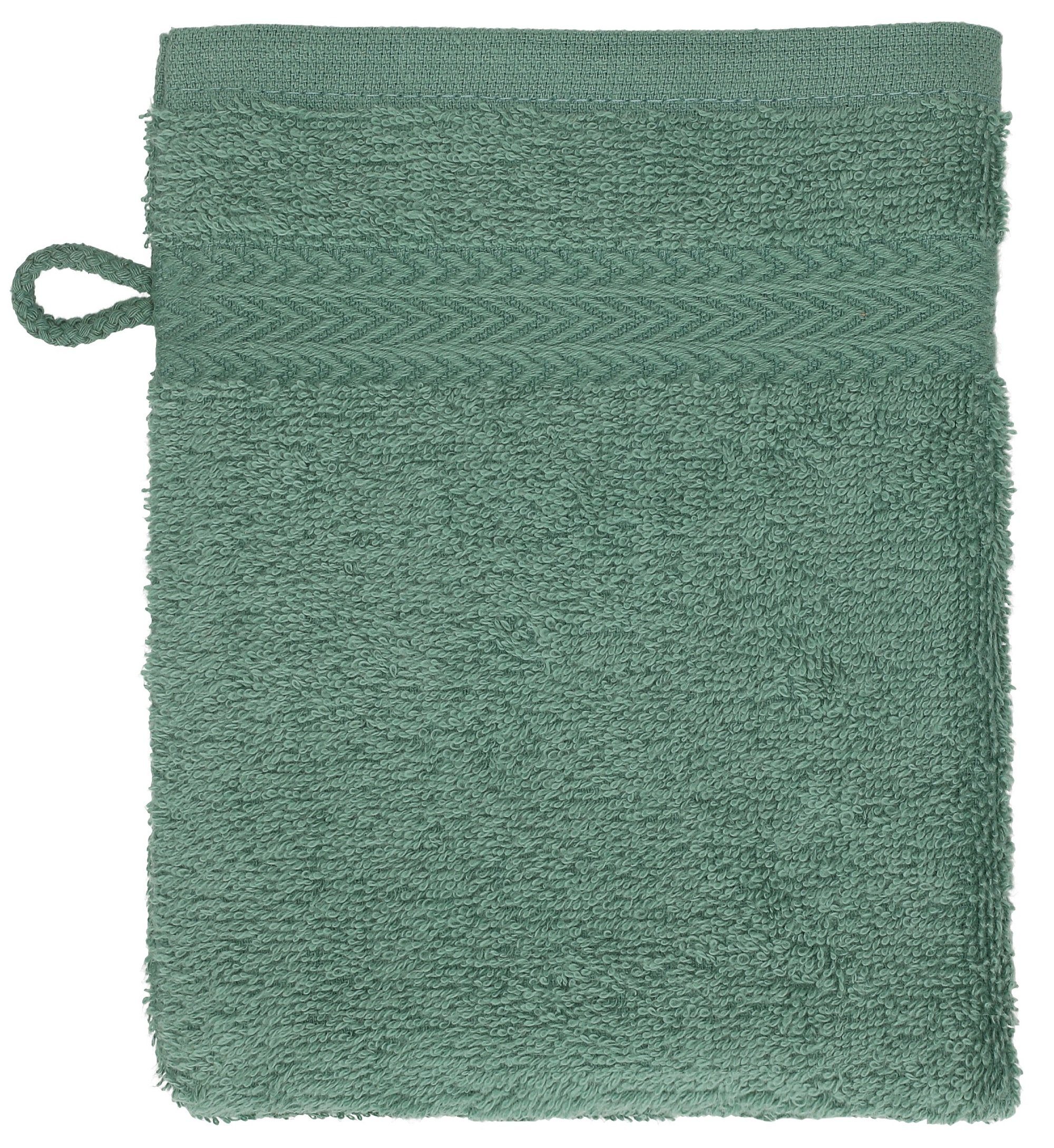 Waschlappen tannengrün cm Baumwolle - Farbe Betz Premium Stück Waschhandschuhe Sand Waschhandschuh 10 100% Set 16x21