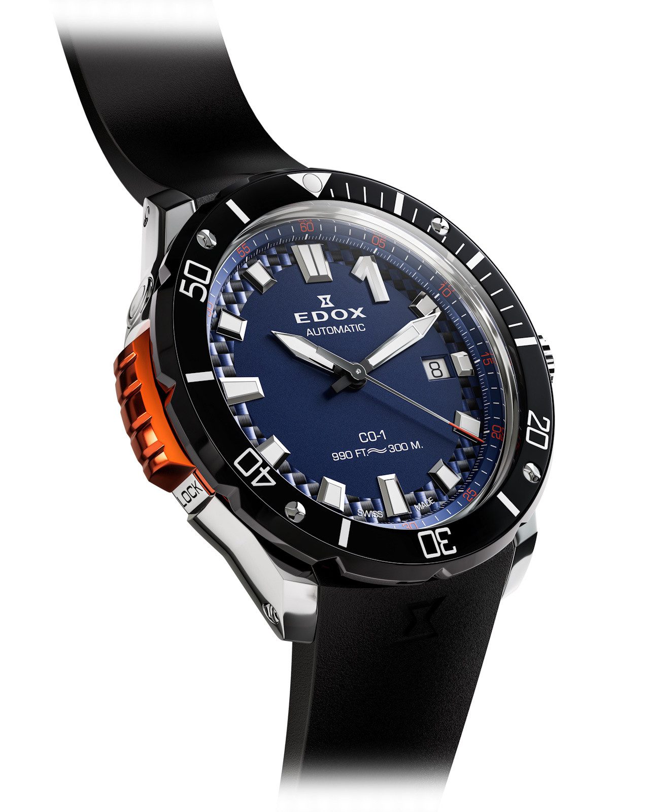 Edox Schweizer Uhr CO-1 Date Automatic