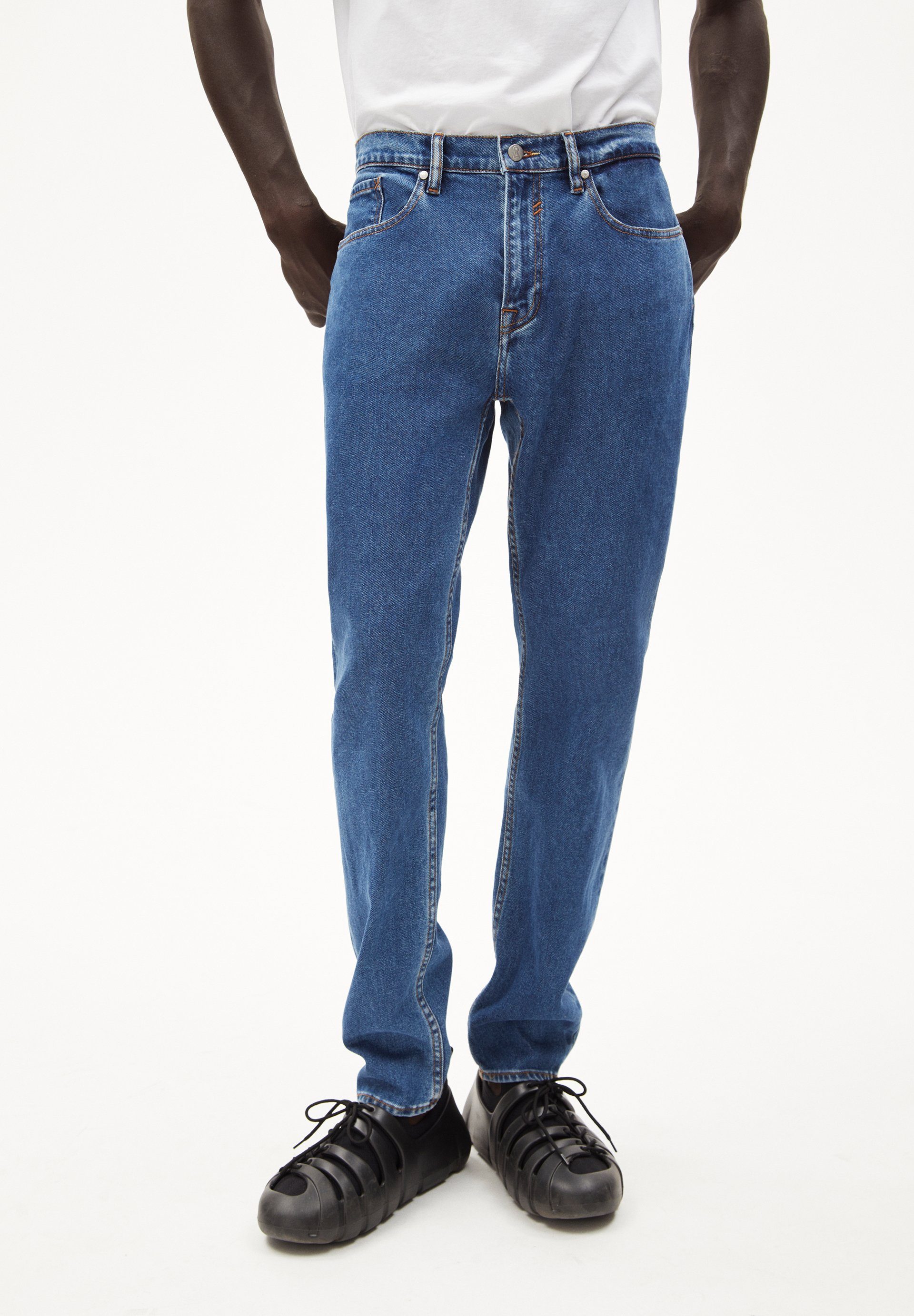 AARJO Herren TARPA base blue (1-tlg) Tapered-fit-Jeans Armedangels