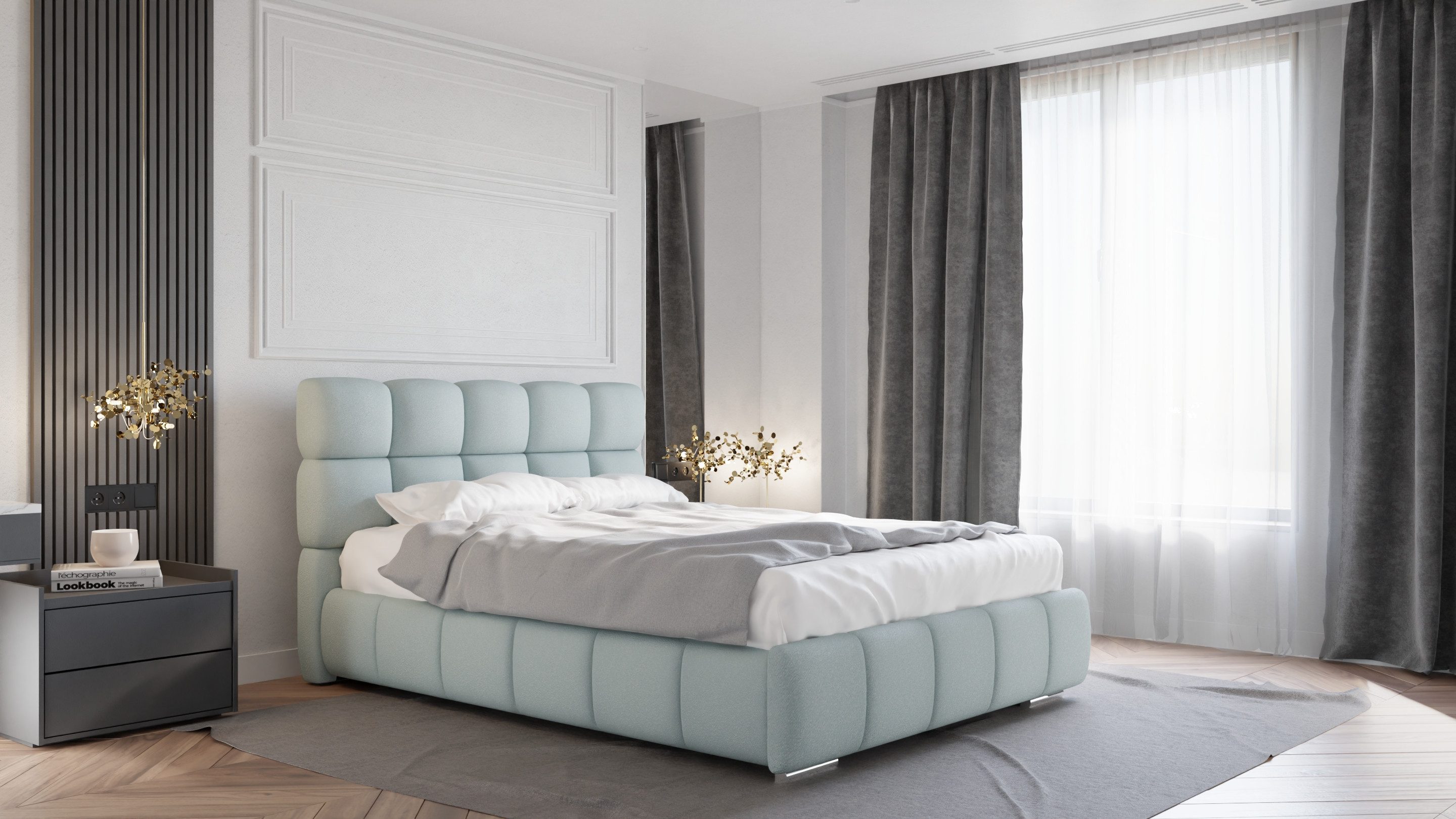 PANDA MÖBEL GmbH Polsterbett BLISS Luxus-Bett günstig online kaufen