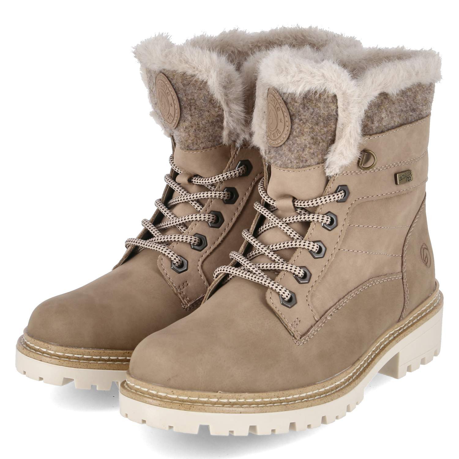 Remonte Remonte D0B81-20 Damen Textil & Synthetik beige Winterstiefel günstig online kaufen