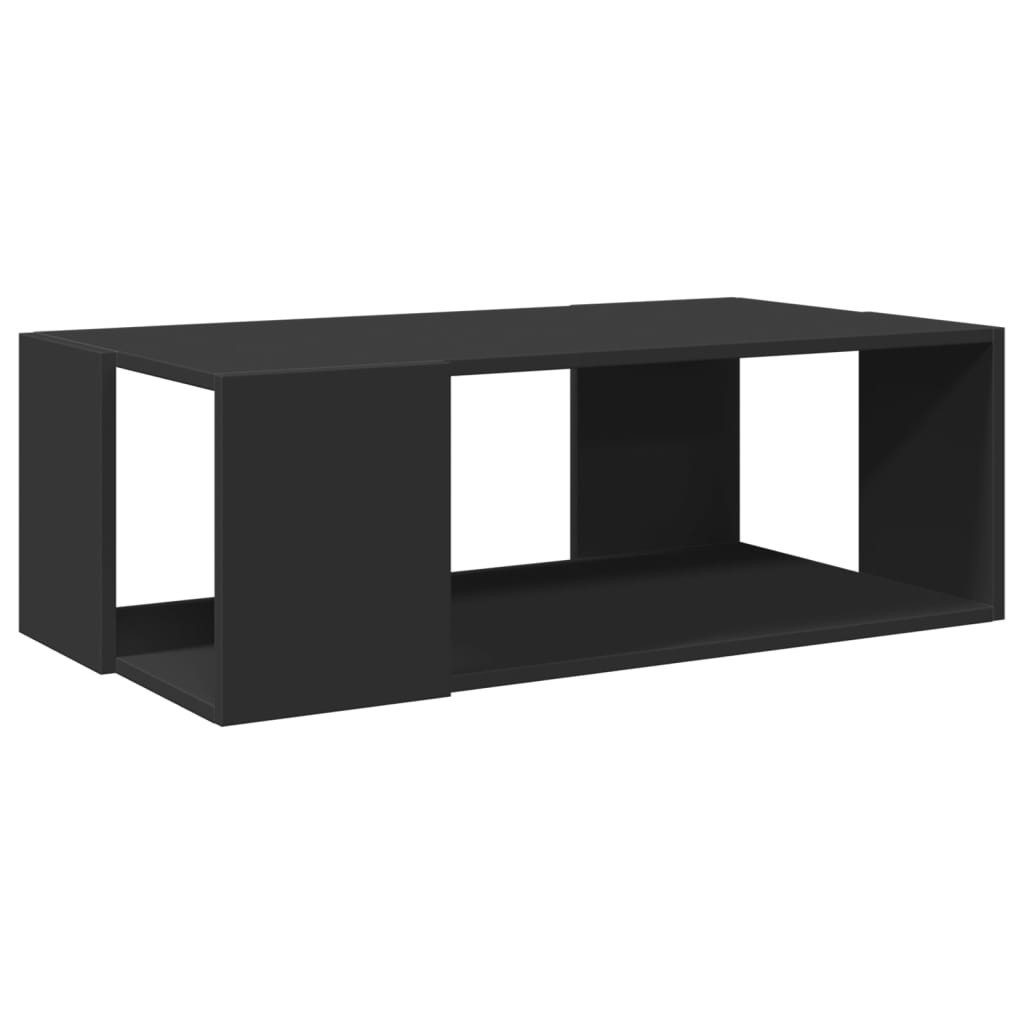 furnicato Couchtisch Schwarz 89,5x48x30 cm Holzwerkstoff günstig online kaufen