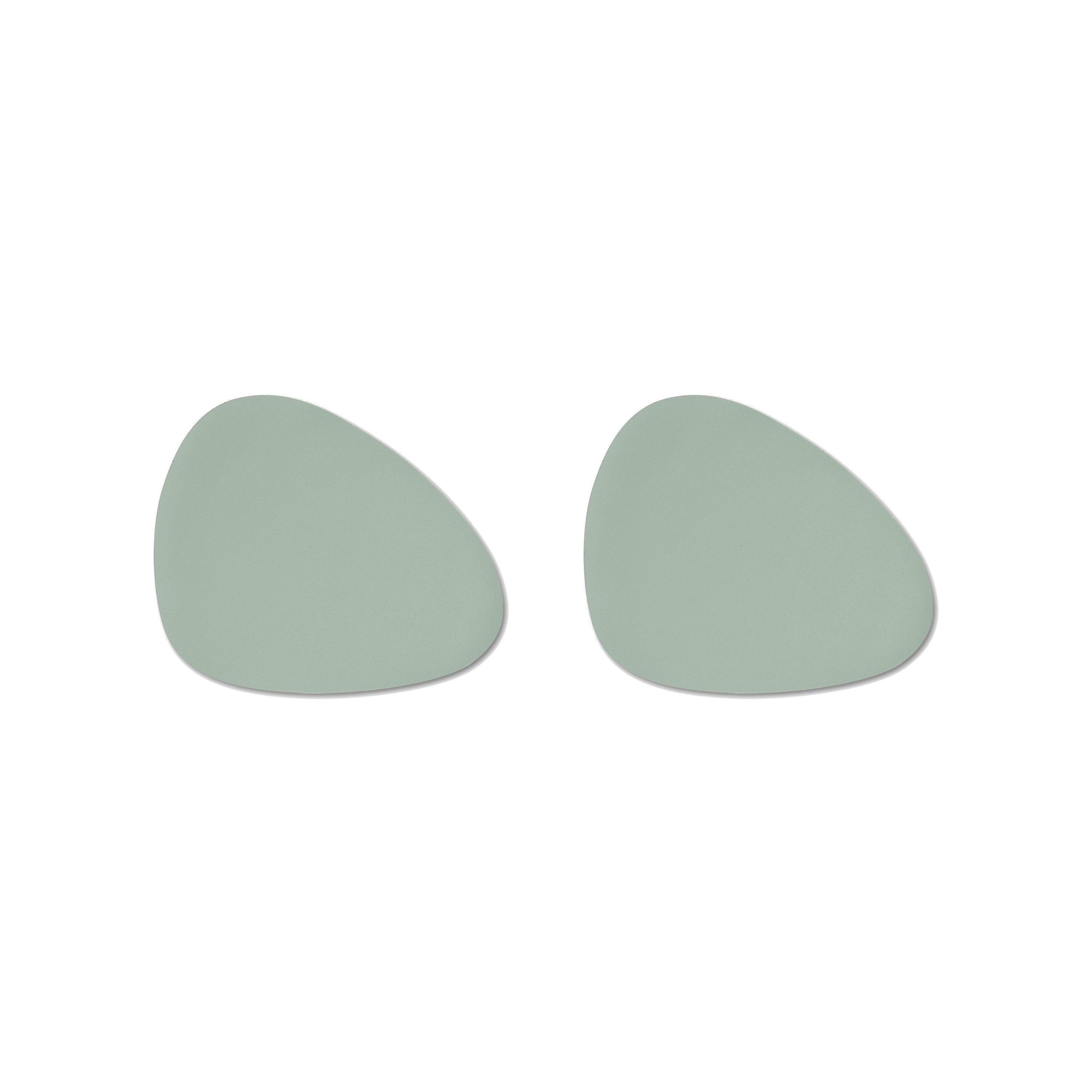 Basera® Platzset 2er-Platzset Kunstleder gebogen, (2-St), mintgrün, 42 x 34 cm