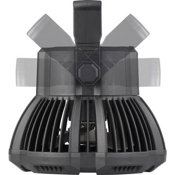 cemon Akku-Standventilator Akku-Outdoor-Ventilator 3 in 1, mit Fernbedienung, Schwenkbar, mit Beleuchtung