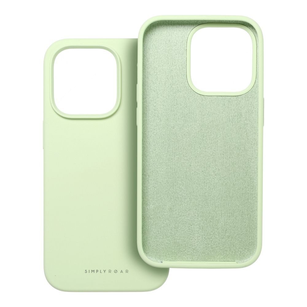ROAR Handyhülle Cloud-Skin Case Kompatibel mit iPhone 17 Hellgrün 6,3 Zoll, Silikon Case mit Innenpolsterung und integrierter Verstärkung