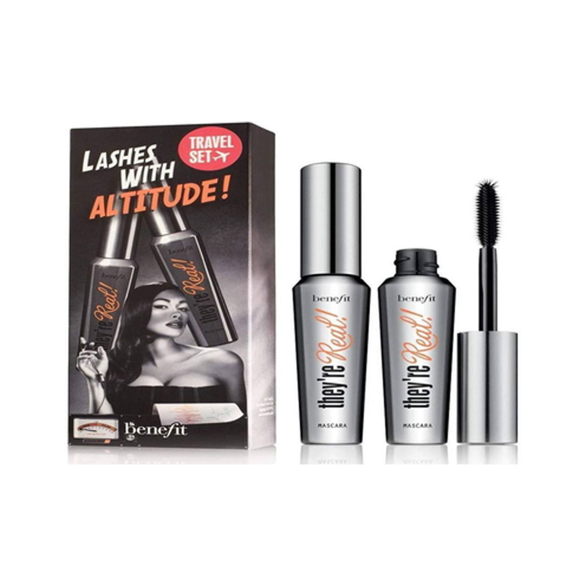 Benefit Тушь BENEFIT THEY'RE REAL MASCARA SET: 2 x BLACK MASCARA 9G