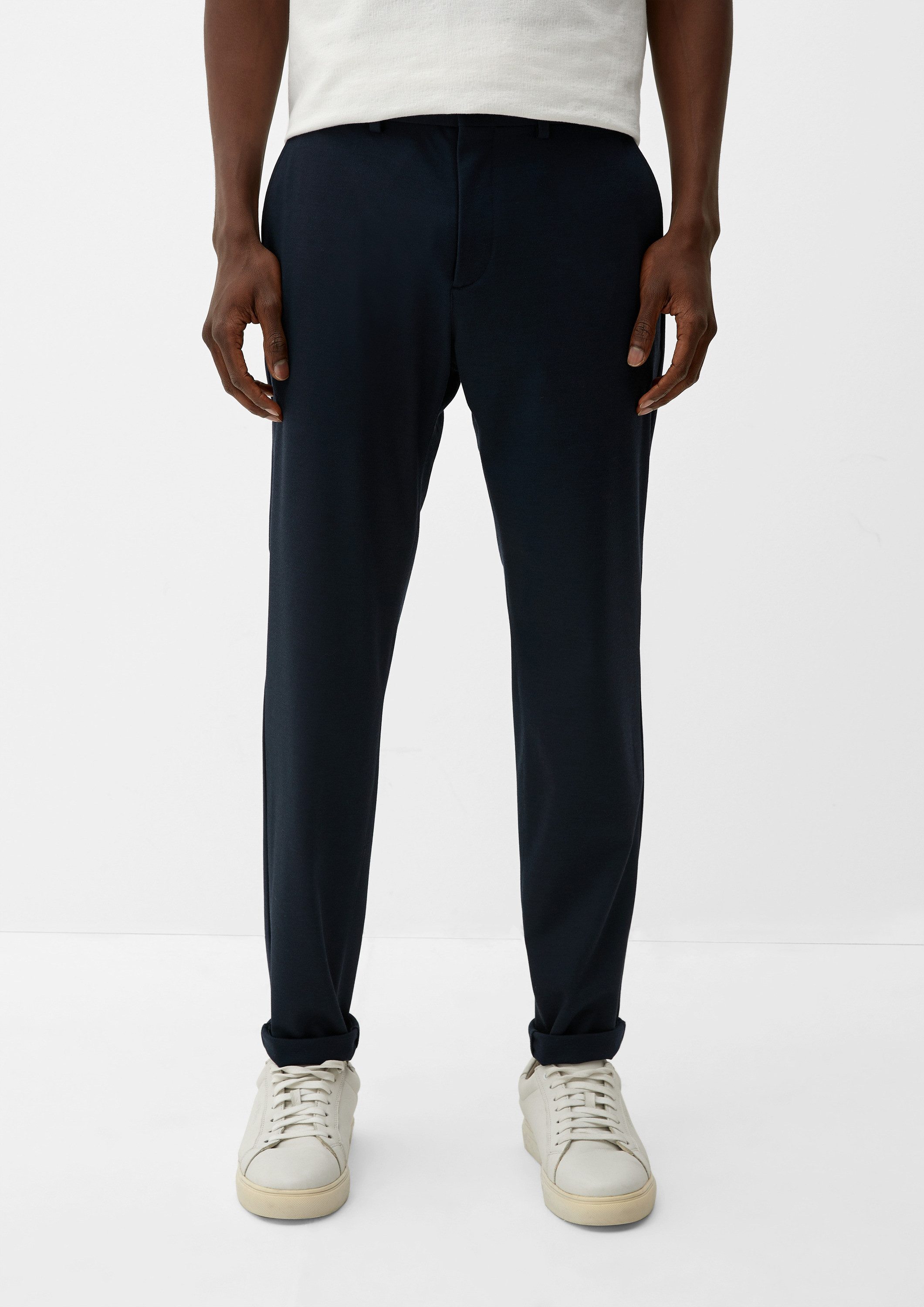 s.Oliver Chinos Hose S.OJOGG Slim: Joggsuit-Hose aus Stretch-Jersey