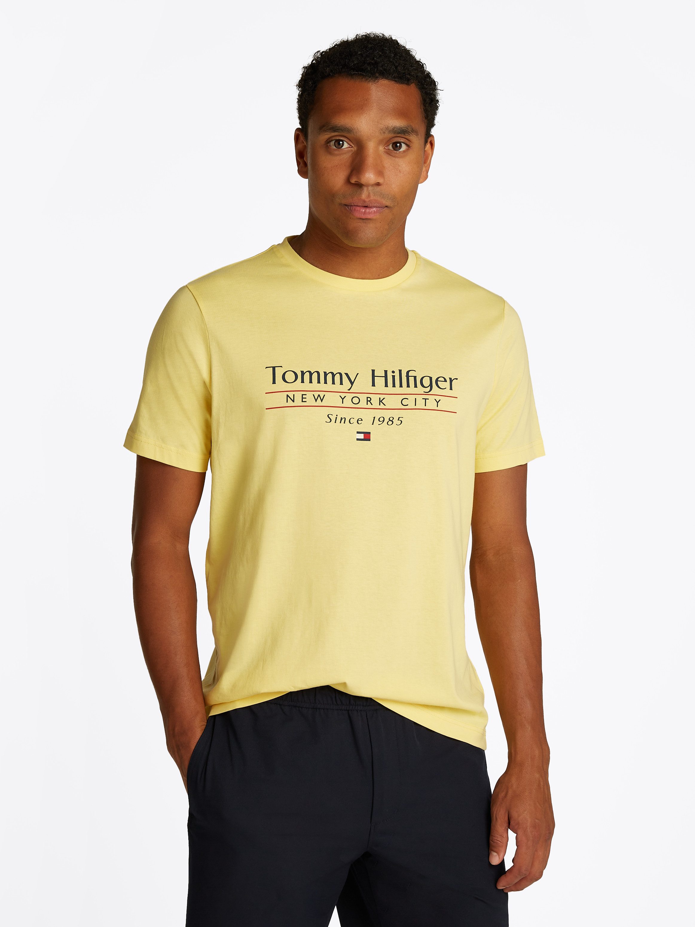 Tommy Hilfiger T-Shirt HILFIGER CENTER STACK günstig online kaufen