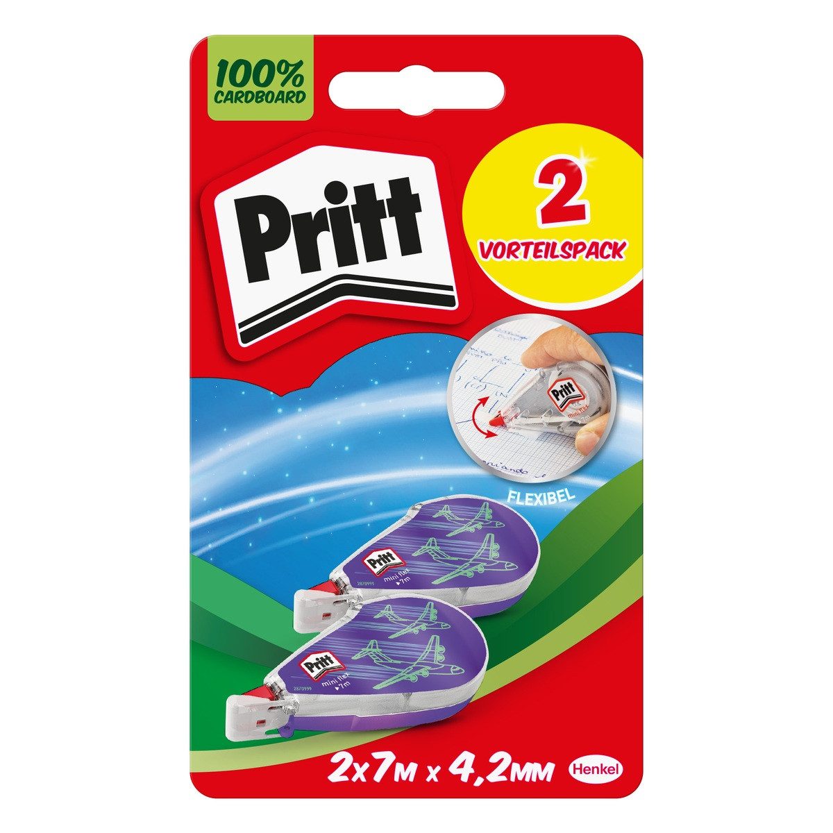 STAEDTLER Pritt Korrekturroller Mini 4,2mmx7m 2 Stück